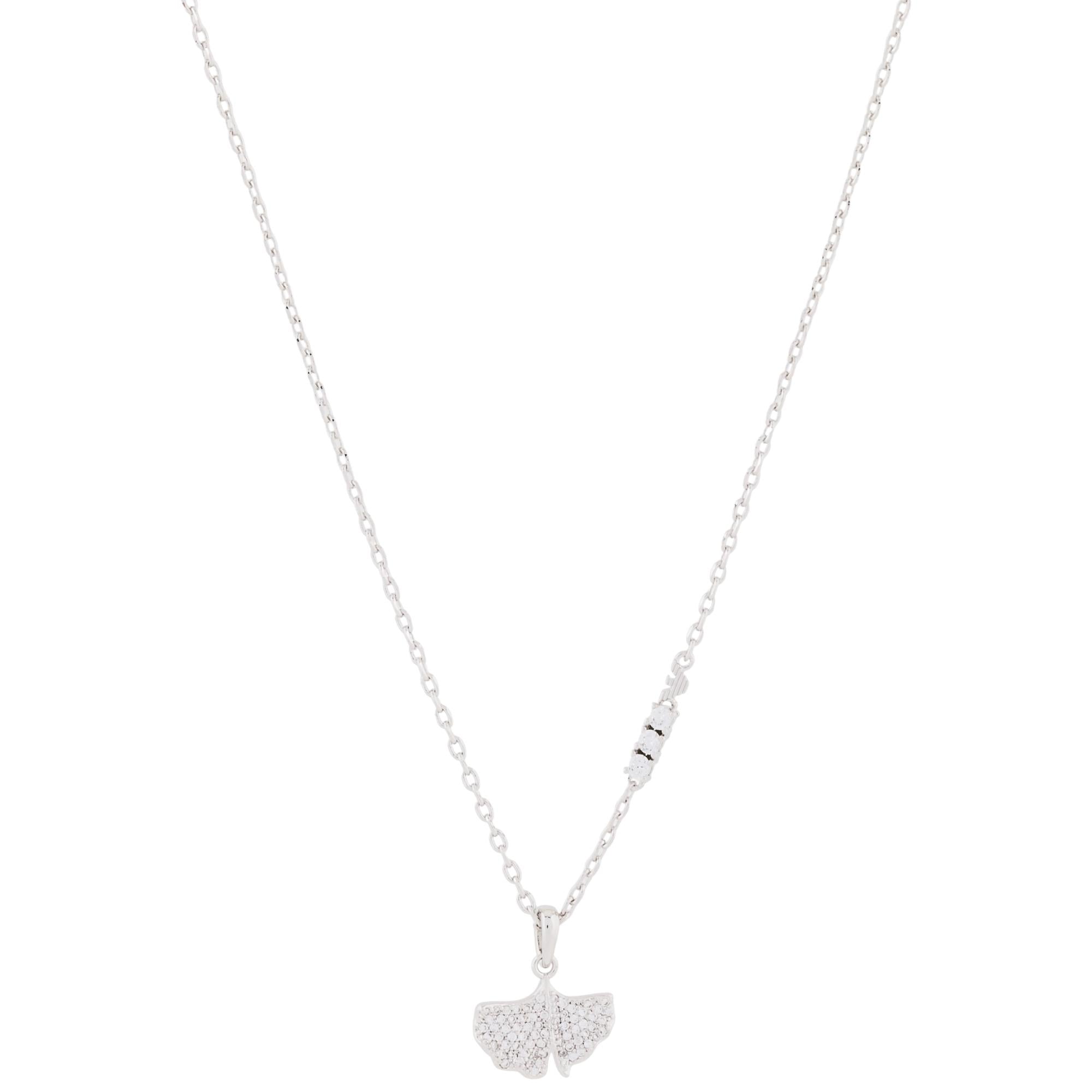 Emporio Armani Sentimental Silver Brass Ladies Pendant Necklace EGS3411040