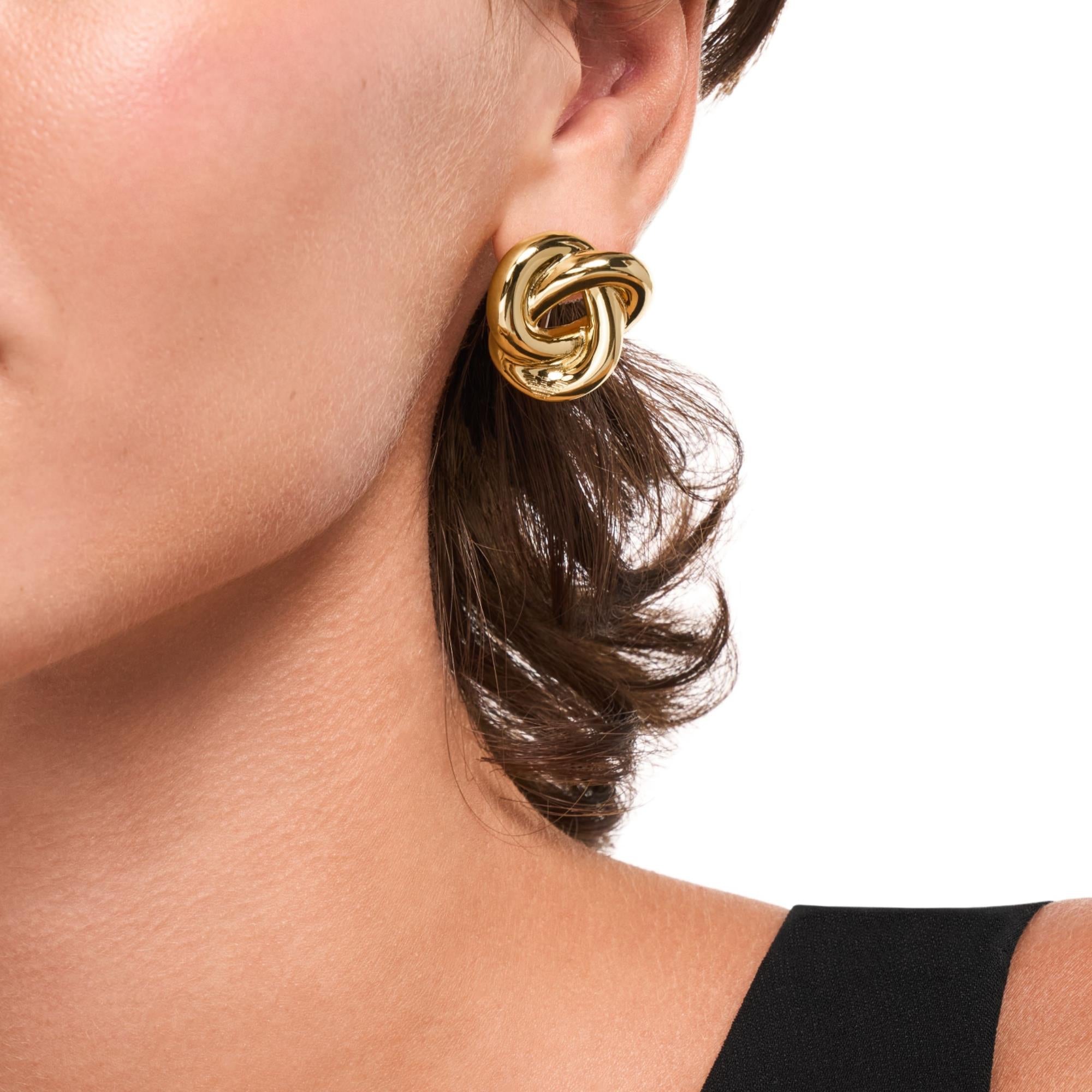 Emporio Armani Iconic Trend Gold Brass Ladies Earrings EGS3400710