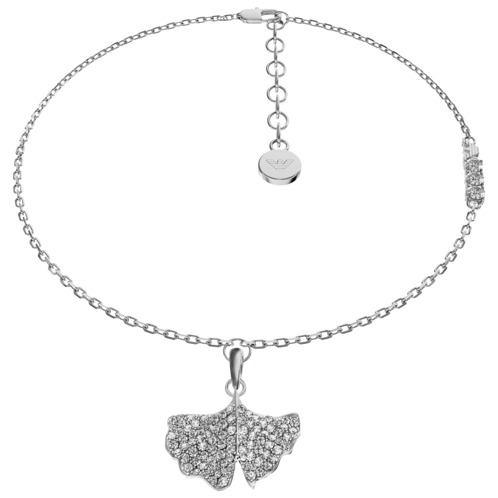 Emporio Armani Sentimental Silver Brass Ladies Pendant Bracelet EGS3412040