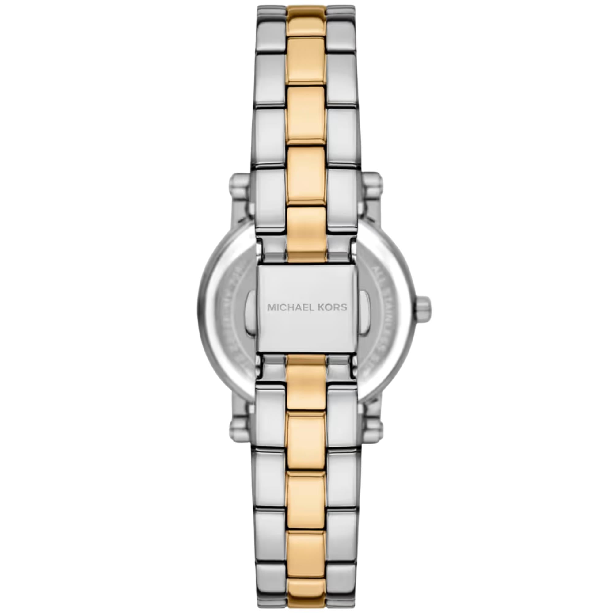Michael Kors Corey 28mm Silver Dial Steel Ladies Quartz Watch MK7668