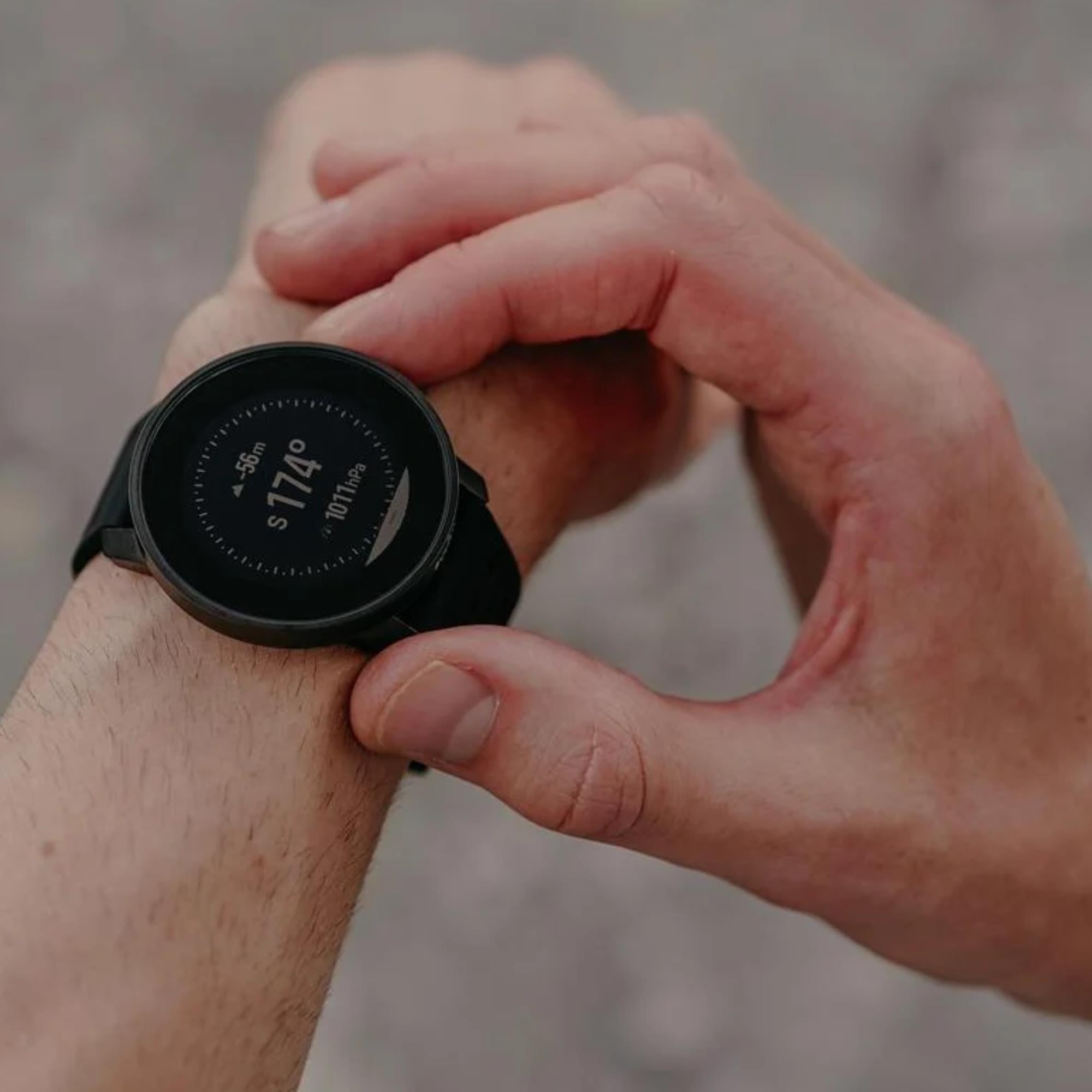 Suunto 9 Peak Pro 43mm Digital All Black Silicone Smart Fitness Watch SS050807000