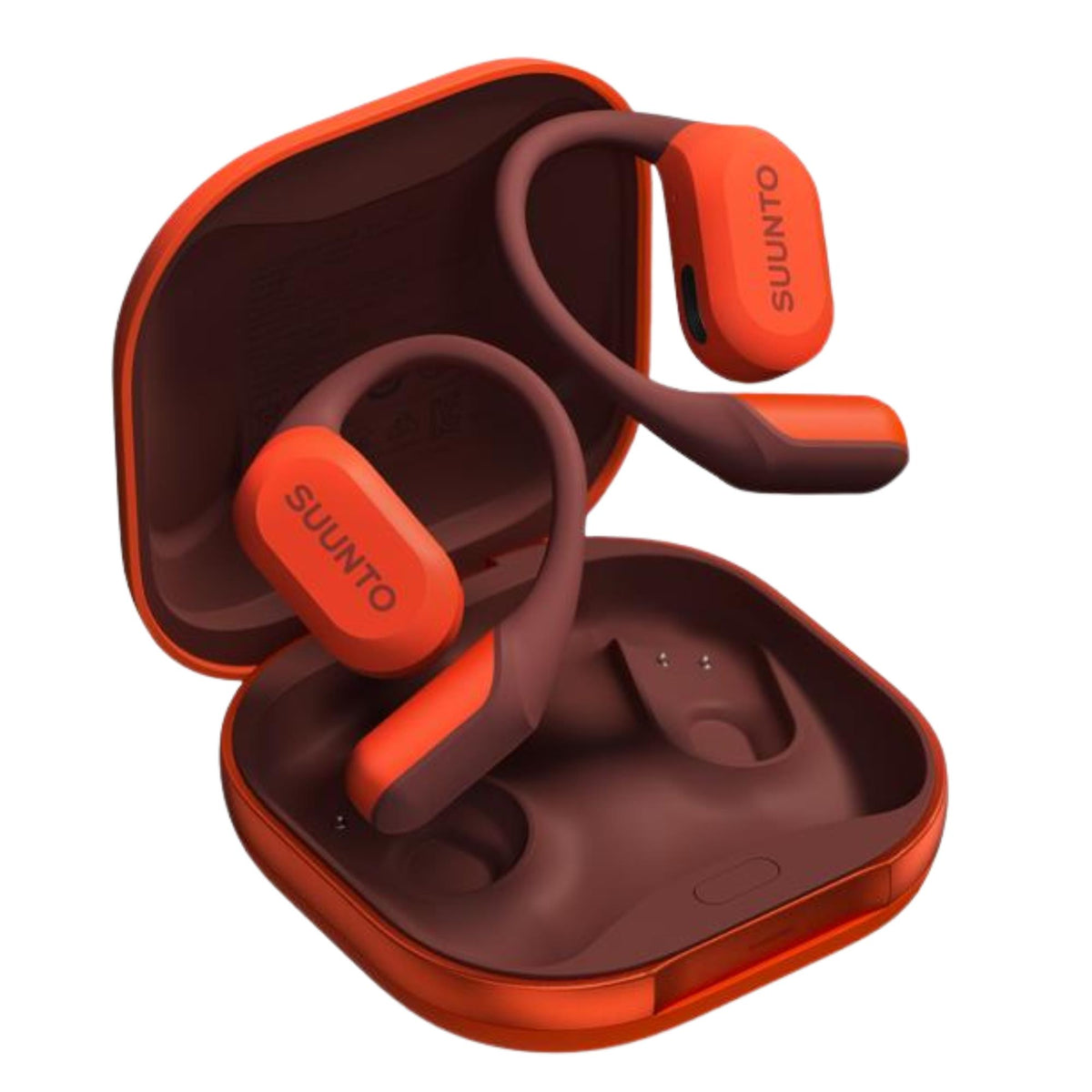 Suunto Spark Open-Ear Coral Orange Silicone and Titanium Bluetooth Headphones SS051357000