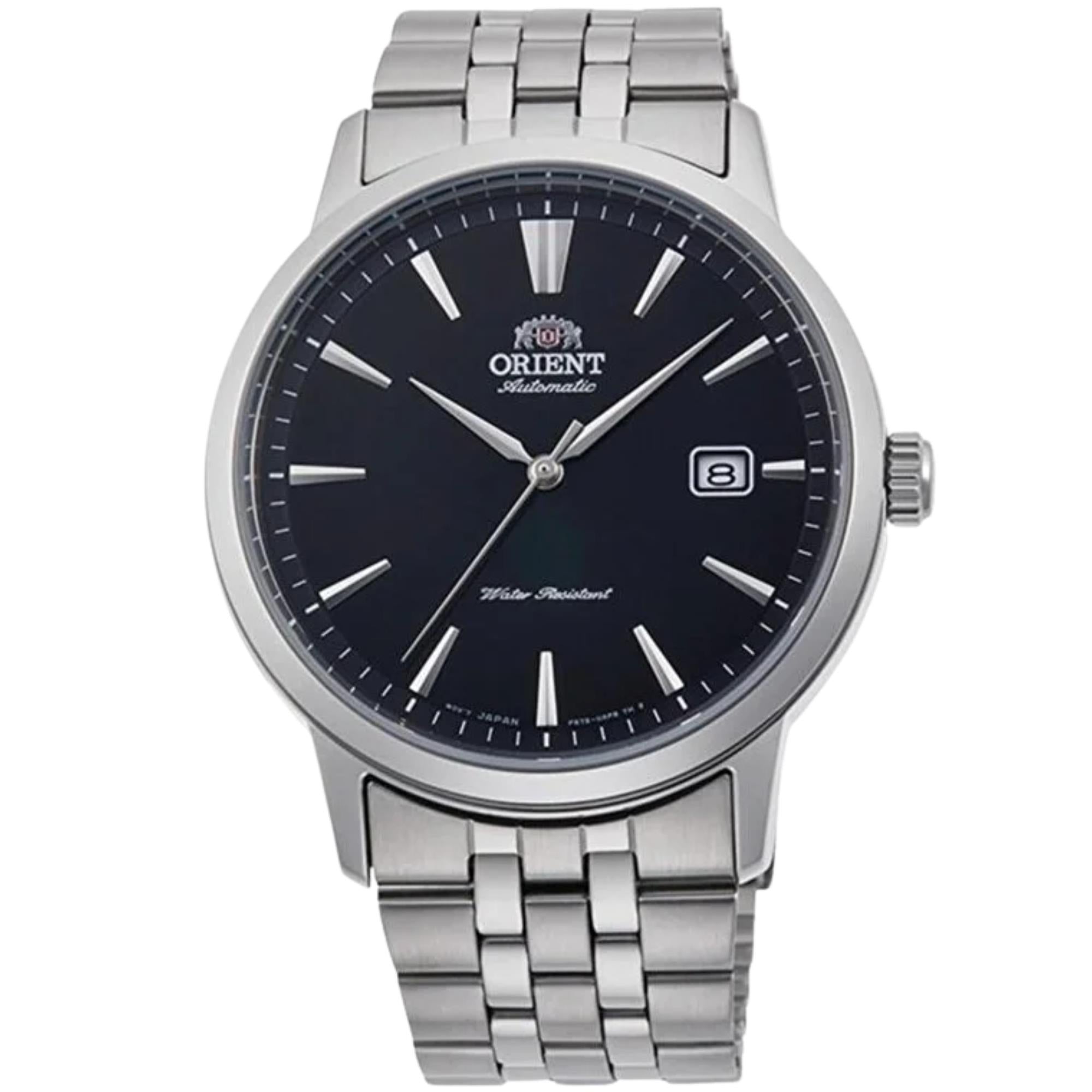 Orient Symphony 41mm Black Dial Steel Mens Automatic Watch RA-AC0F01B3
