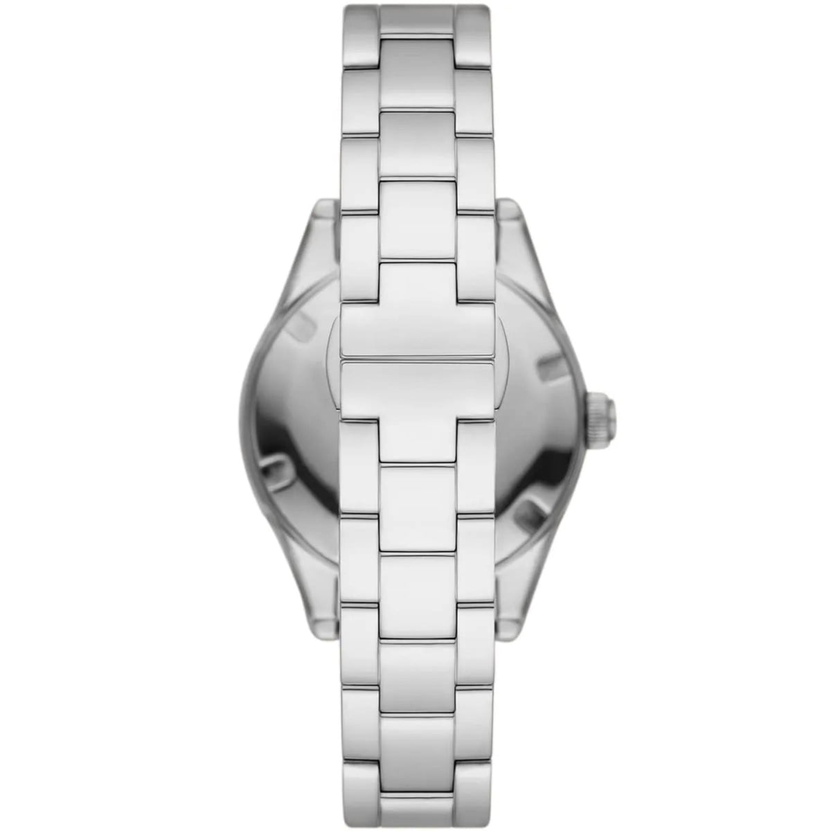 Emporio Armani Leo 36mm Red Dial Steel Ladies Quartz Watch AR11544
