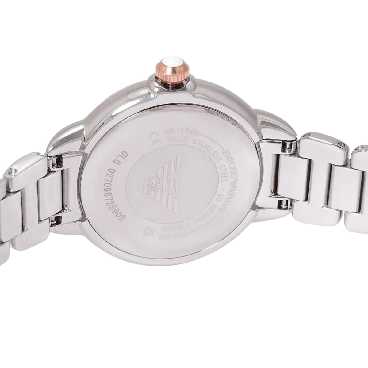 Emporio Armani Mia 32mm Silver Dial Two-Tone Steel Ladies Quartz Watch AR11643