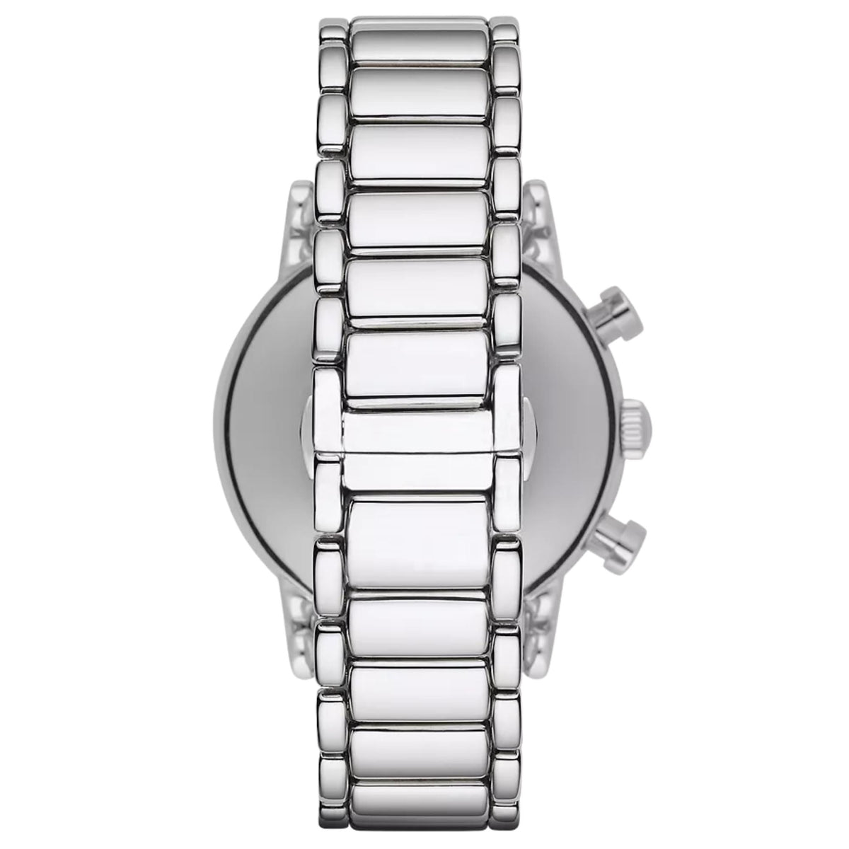 Emporio Armani Luigi 41mm Chronograph Black Dial Steel Mens Quartz Watch AR1853