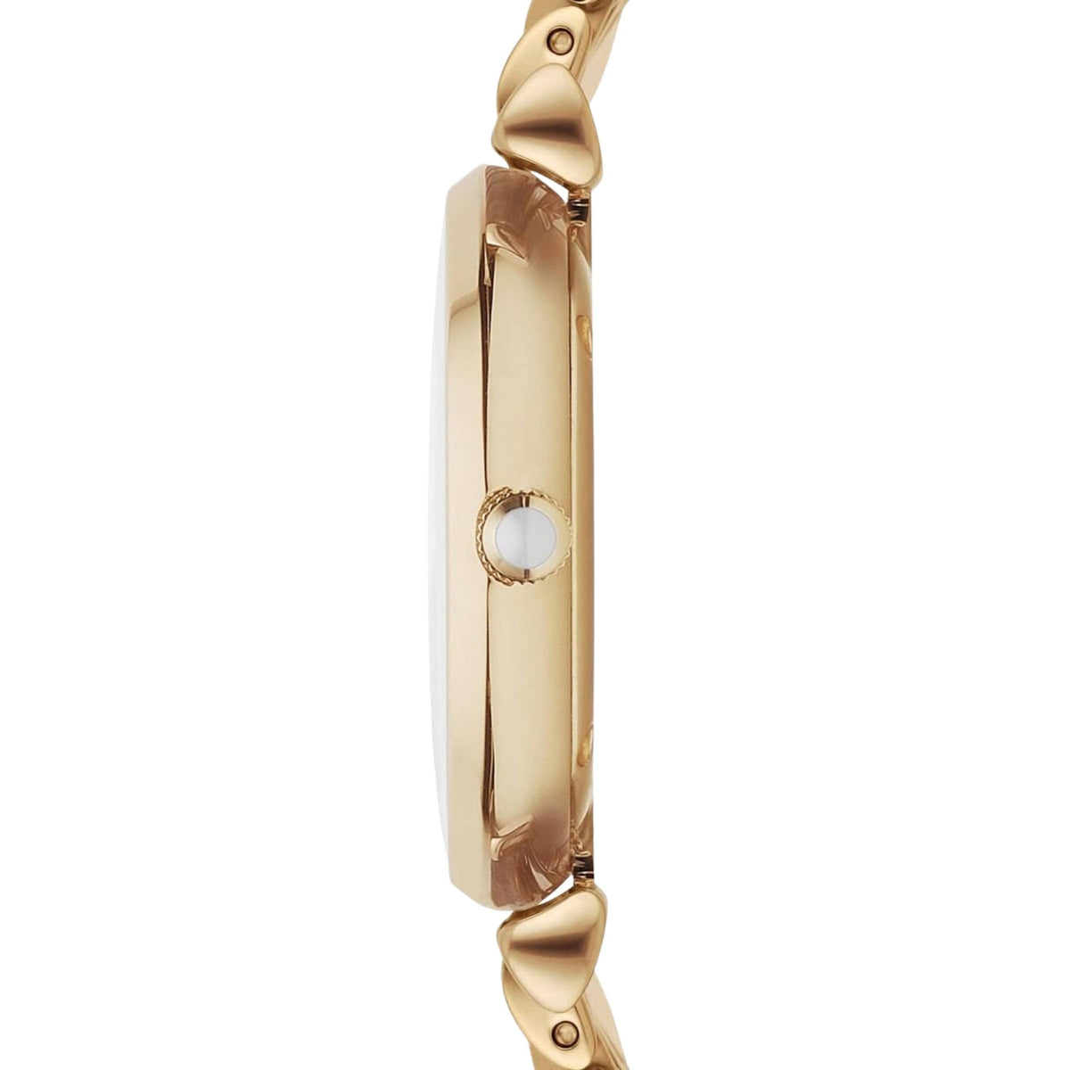 Emporio Armani Gianni T-Bar 32mm Mother of Pearl Dial Yellow Gold-Tone Steel Ladies Quartz Watch AR1907