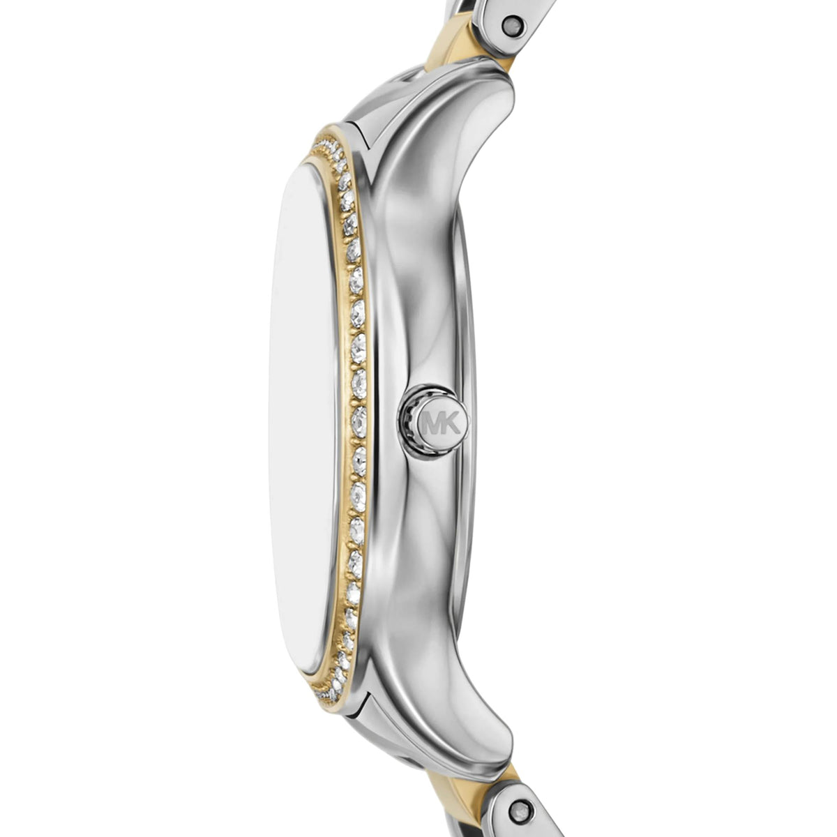 Michael Kors Mini Sage Pavé 31mm Mother of Pearl Dial Steel Ladies Quartz Watch MK4910