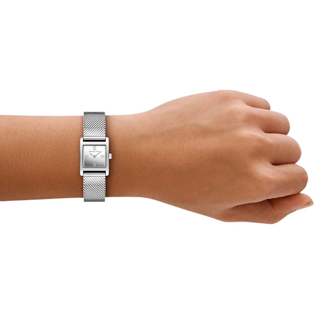 Michael Kors Georgie 19mm Silver Dial Steel Ladies Quartz Watch MK4961