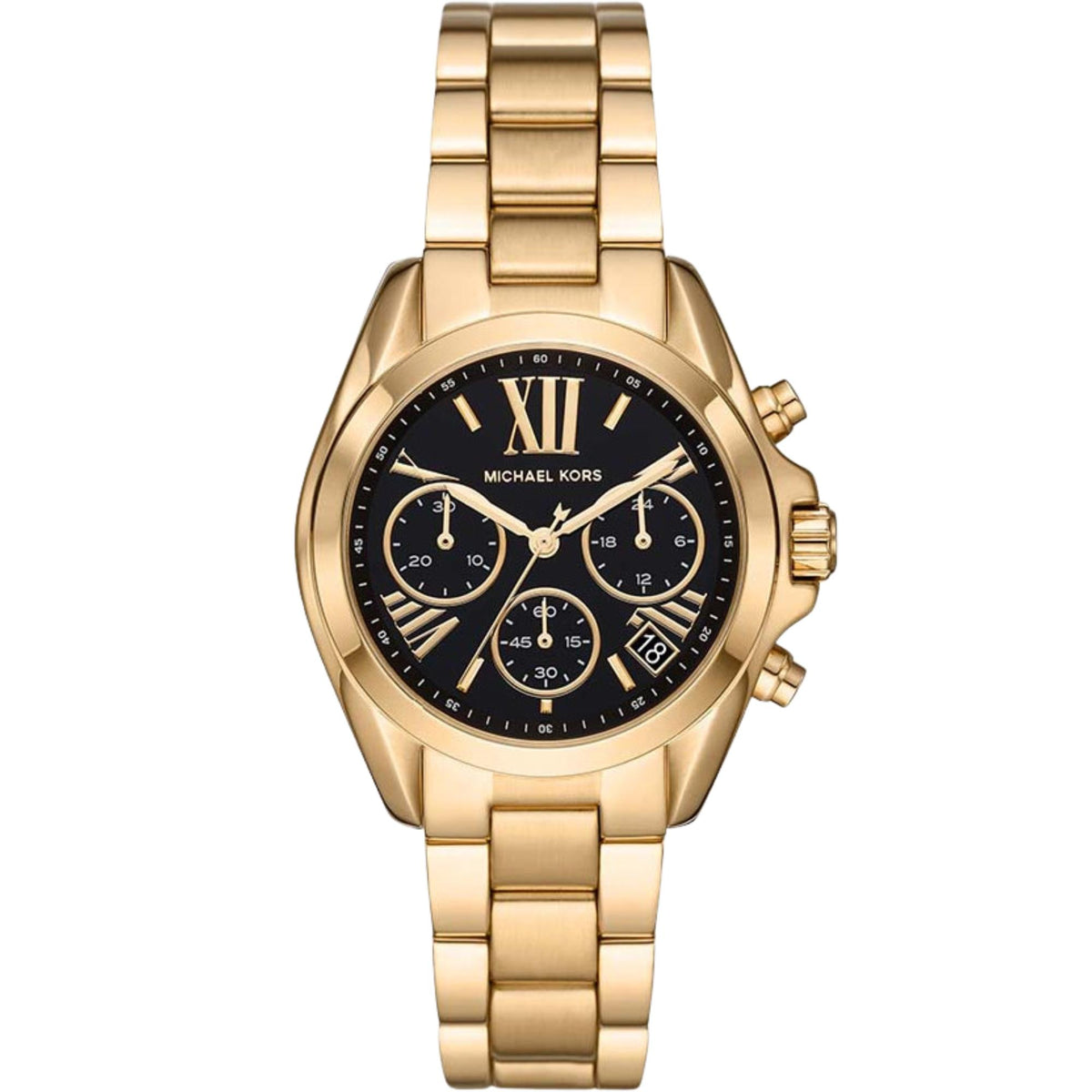 Michael Kors Bradshaw 36mm Chronograph Black Dial Steel Ladies Quartz Watch MK6959