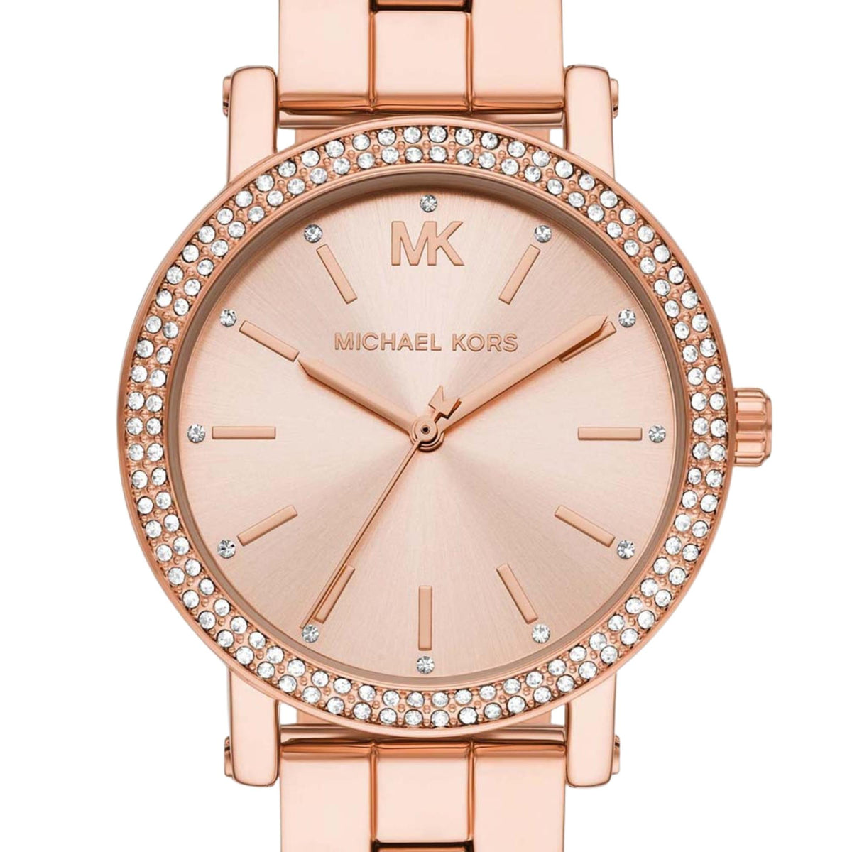 Michael Kors Corey 38mm Rose Gold Dial Rose Gold-Tone Steel Ladies Quartz Watch MK7548