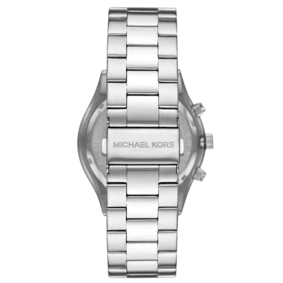 Michael Kors Slim Runway 44mm Chronograph Blue Dial Steel Mens Quartz Watch MK8917