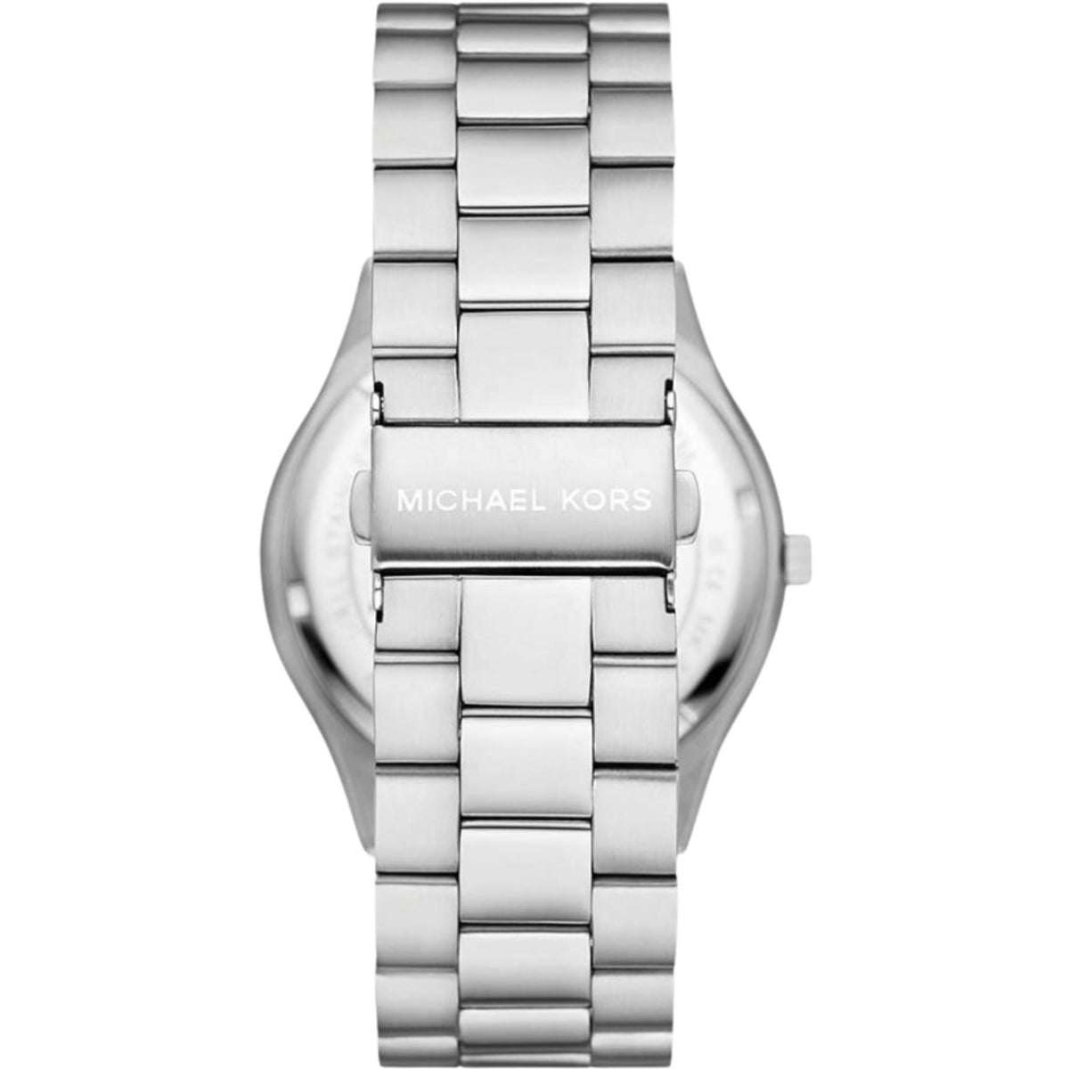 Michael Kors Slim Runway 44mm Blue Dial Steel Mens Quartz Watch MK8988