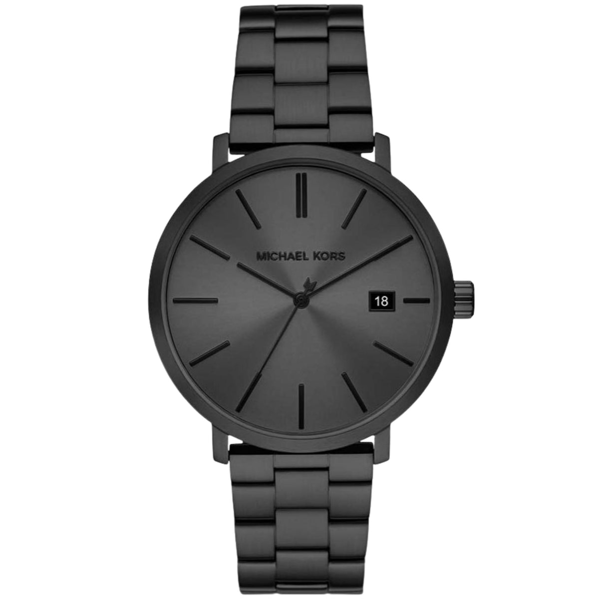 Michael Kors Blake 42mm Black Dial Steel Mens Quartz Watch MK9135