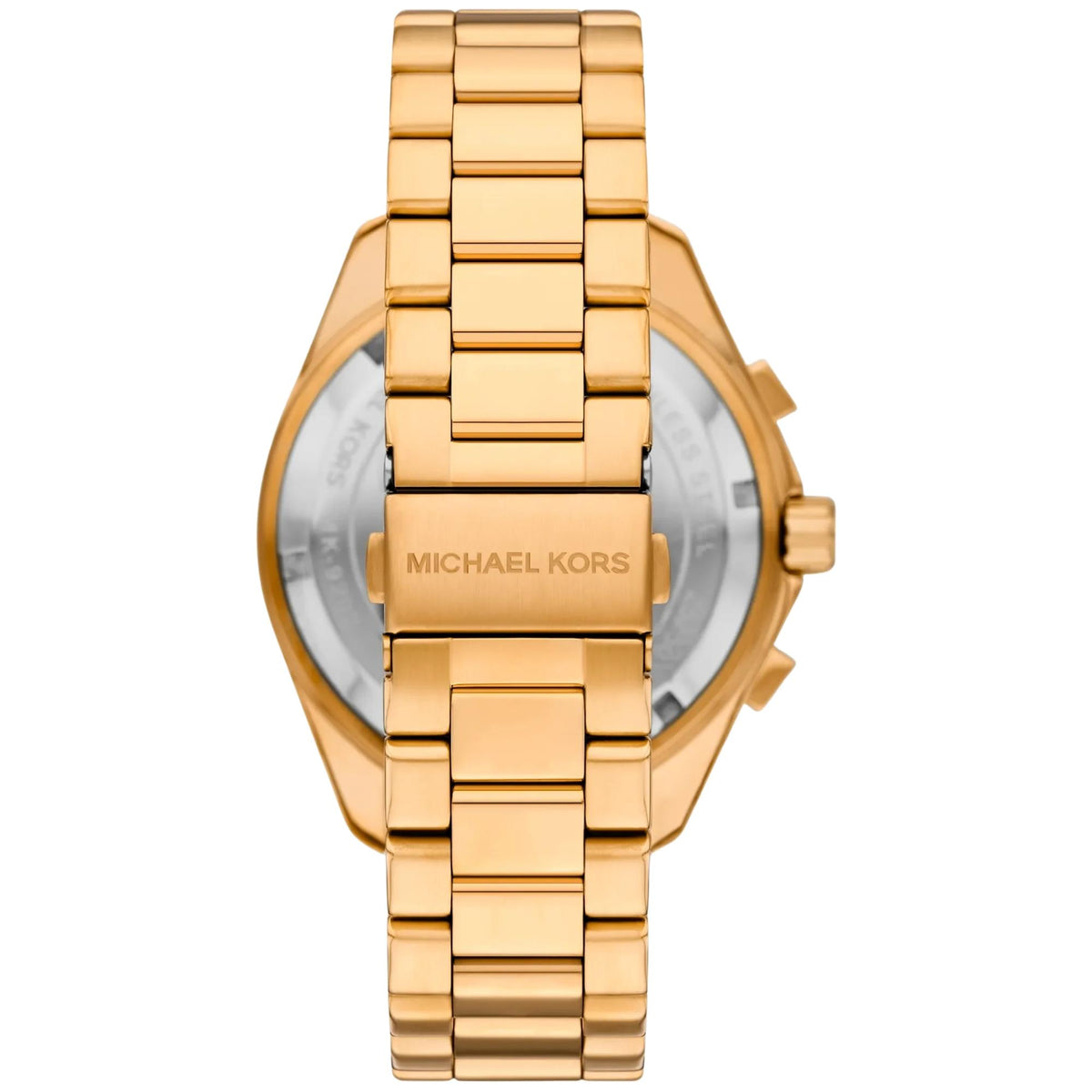 Michael Kors Maritime 45mm Chronograph Blue Dial Yellow Gold-Tone Steel Mens Quartz Watch MK9202