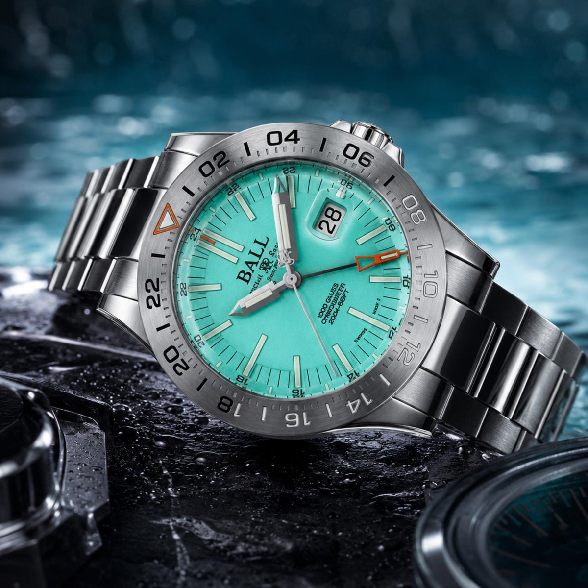 BALL Engineer III Outlier 40mm Limited Edition Turquoise Dial Steel Mens Automatic Watch DG9000B-S2C-TQ