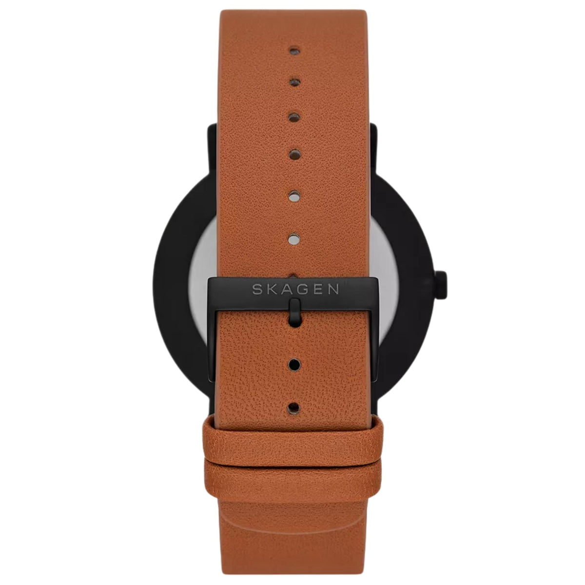 Skagen Kuppel 44mm White Dial Leather Mens Quartz Watch SKW6889