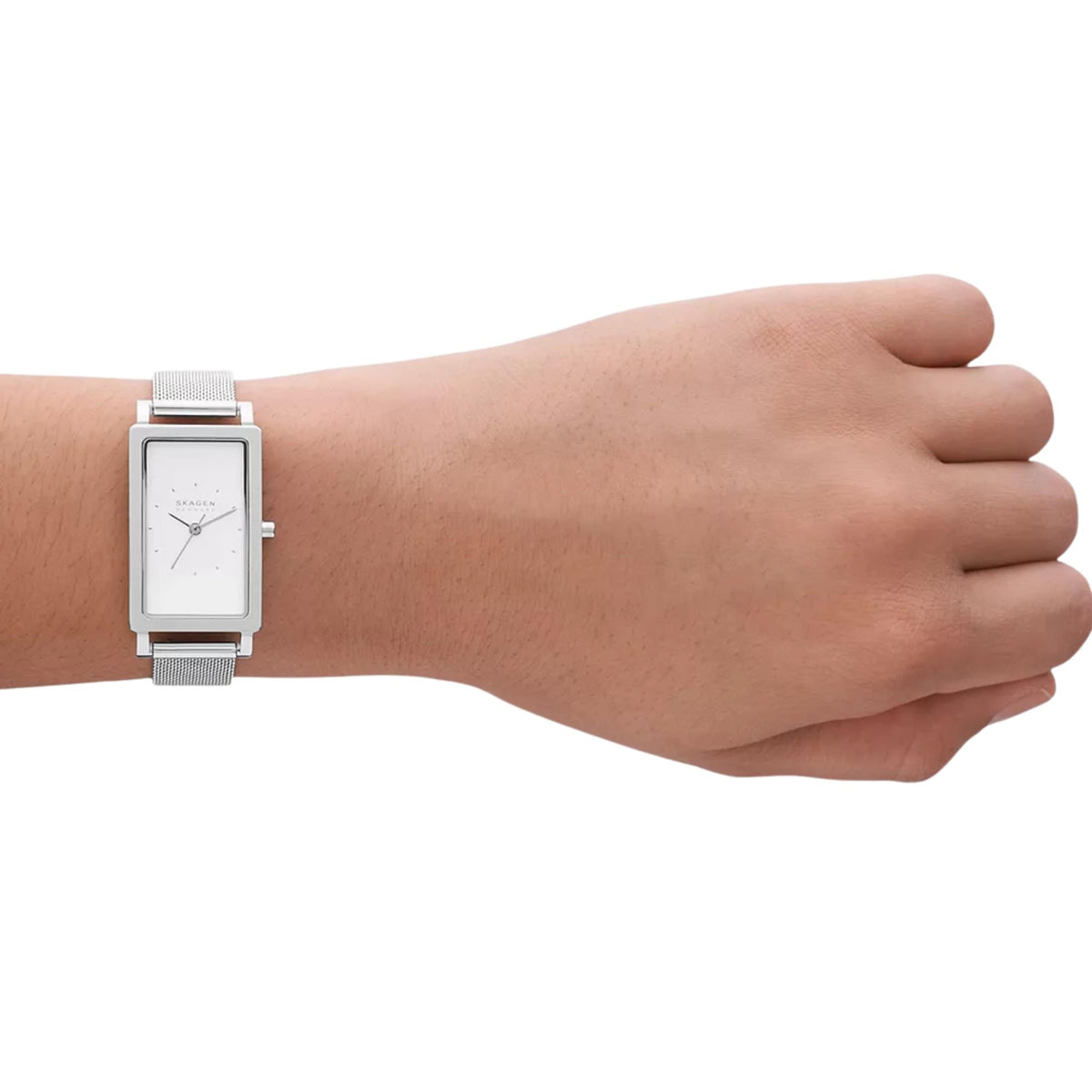 Skagen Hagen Lille 22mm White Dial Steel Ladies Quartz Watch SKW3096