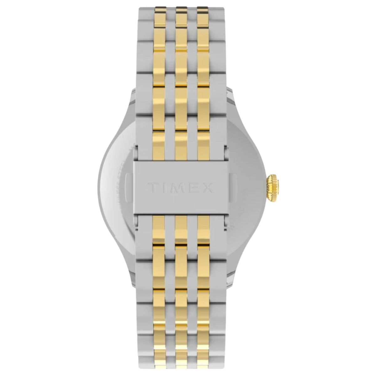Timex Waterbury 39mm Small Seconds Black Dial Two-Tone Steel Mens Quartz Watch TW2Y91900