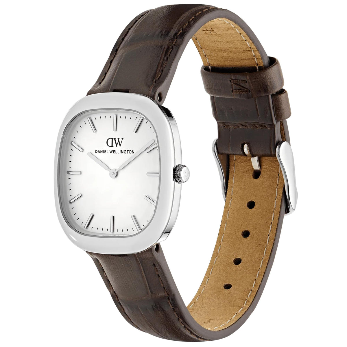 Daniel Wellington Cort 30mm White Dial Leather Ladies Quartz Watch DW00100988