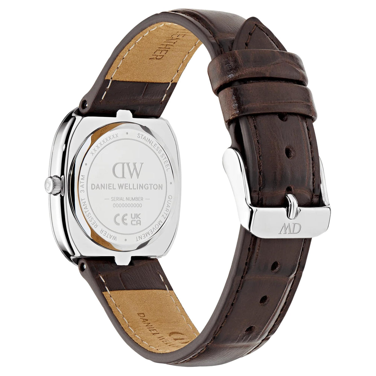 Daniel Wellington Cort 30mm White Dial Leather Ladies Quartz Watch DW00100988