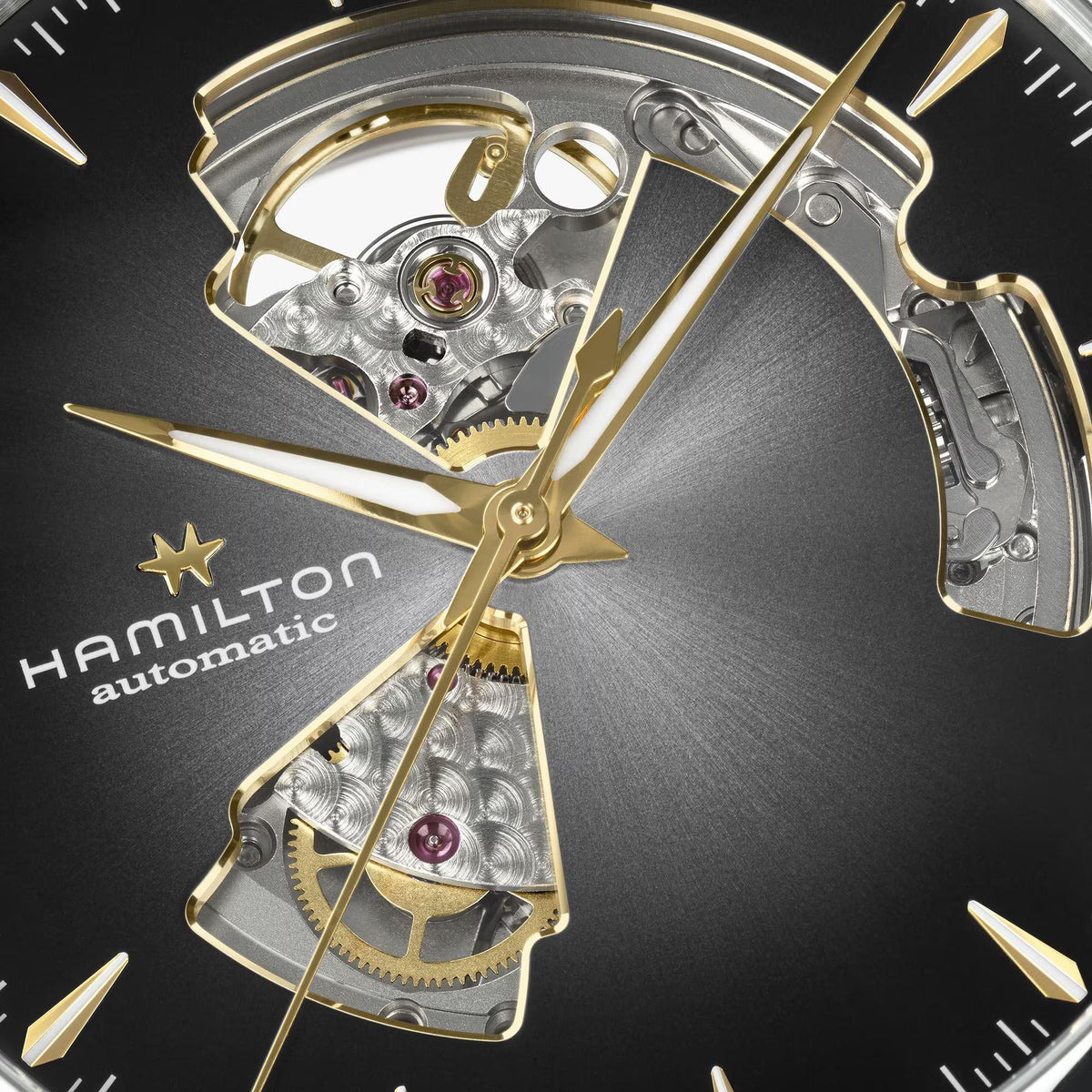 Hamilton Jazzmaster 40mm Open Heart Silver Dial Steel Mens Automatic Watch H32675181