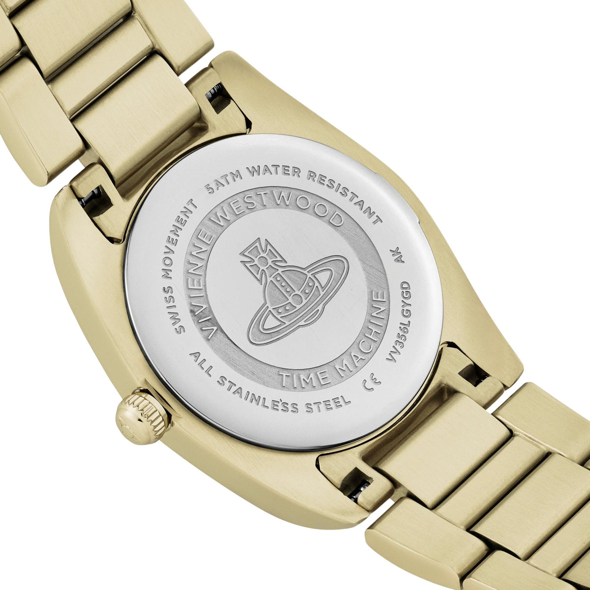 Vivienne Westwood The Tavistock 28mm Champagne Dial Yellow Gold-Tone Steel Ladies Quartz Watch VV356LGYGD