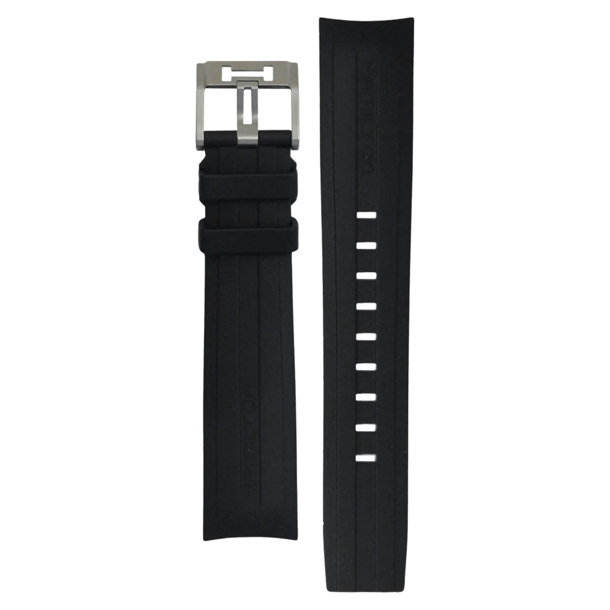 Hamilton Khaki Aviation 22mm Black Rubber Strap H691777107
