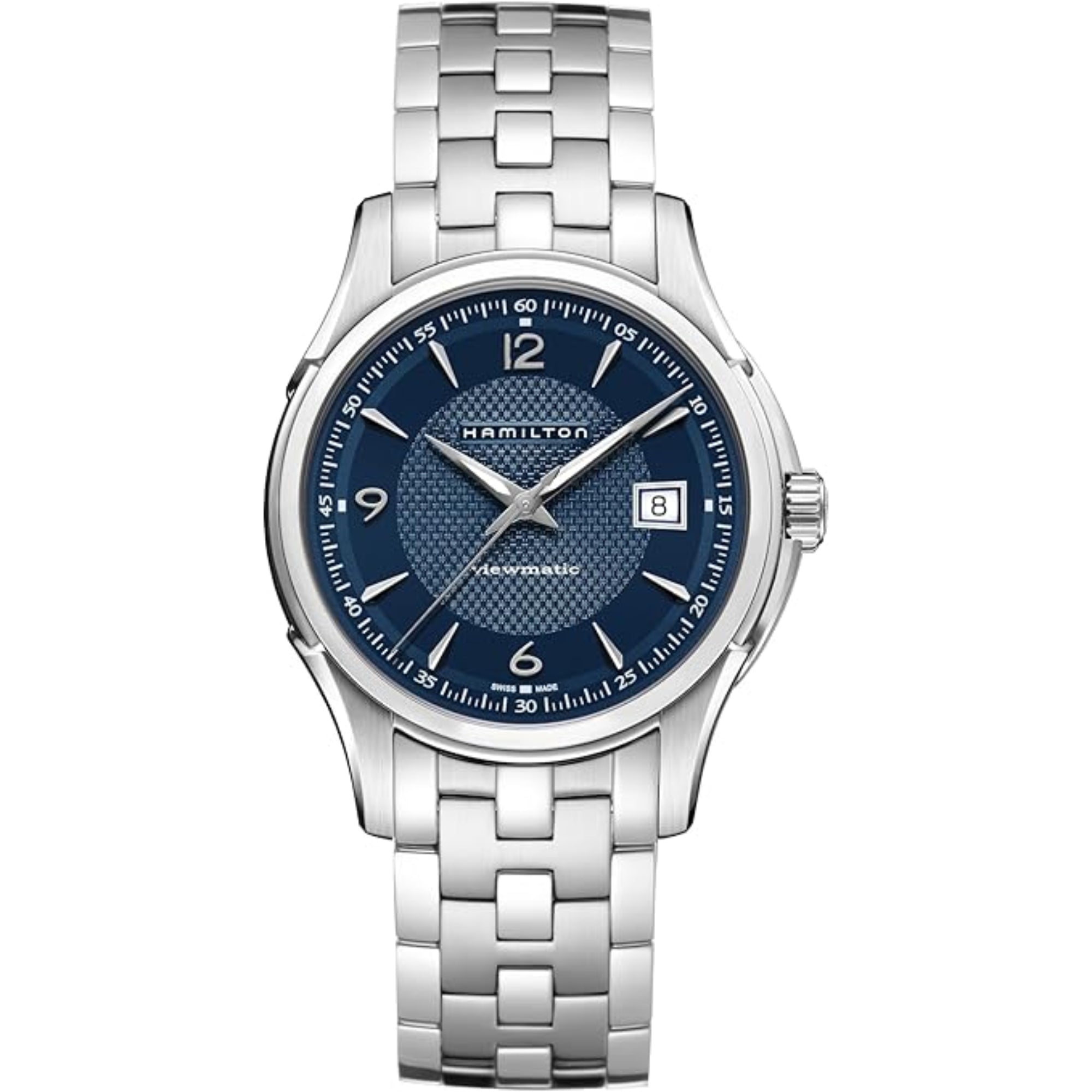 Hamilton Jazzmaster Viewmatic Automatic Blue Dial Stainless Steel Bracelet Men's Watch H32515145