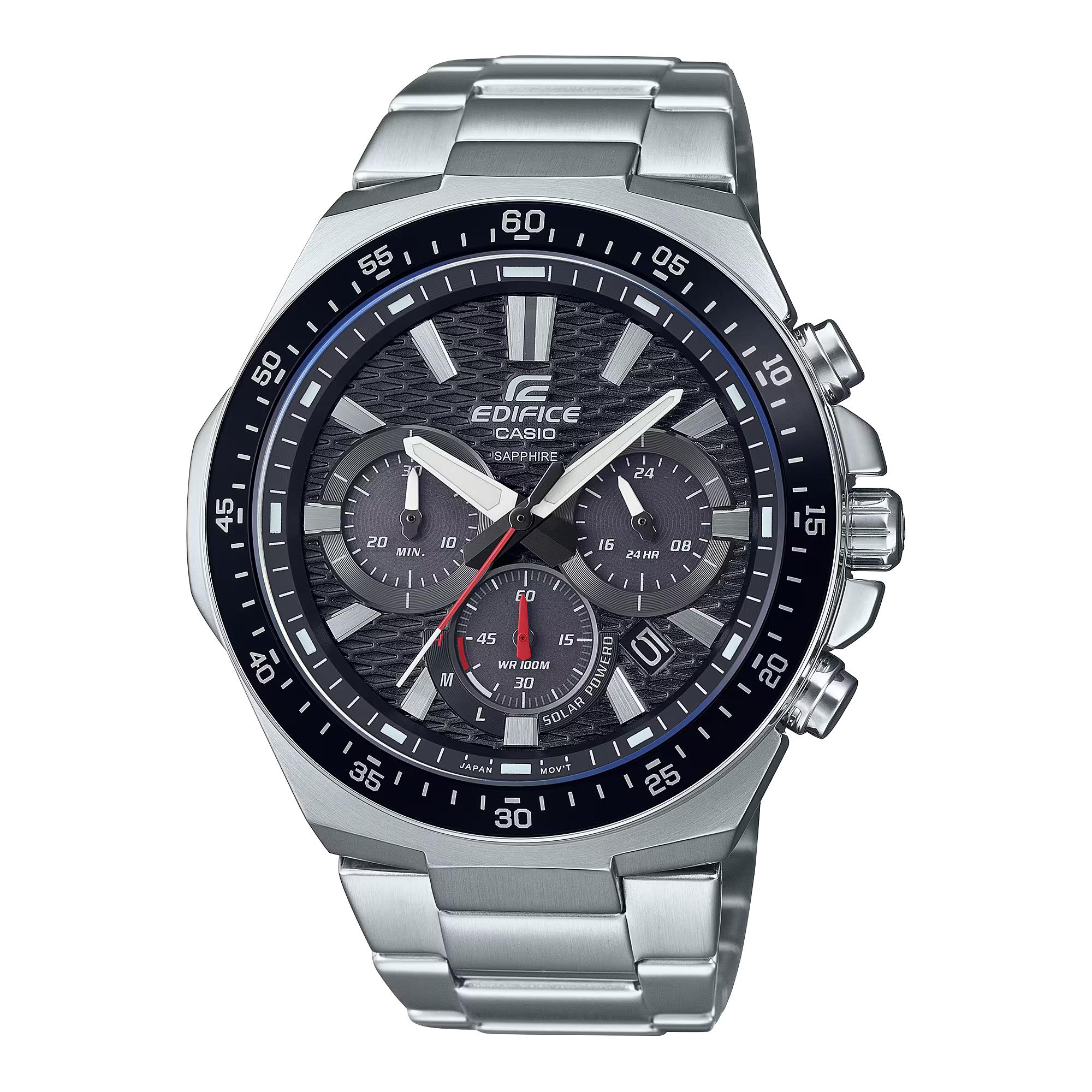 Casio Edifice Solar Quartz Black Dial Stainless Steel Bracelet Men’s Watch EFS-S600D-1A4VUEF