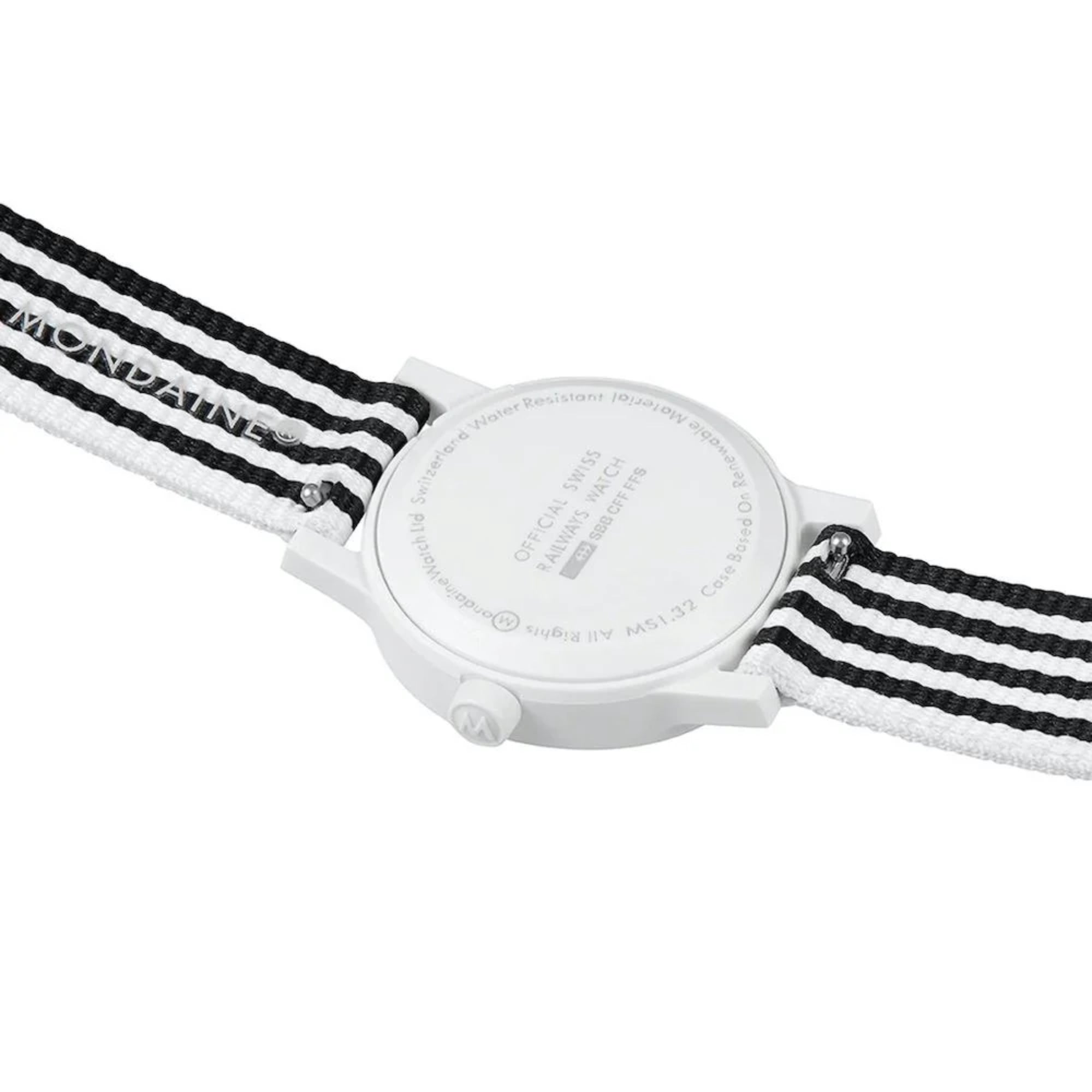 Mondaine Essence Quartz White Dial Unisex Watch MS1.32110.LA