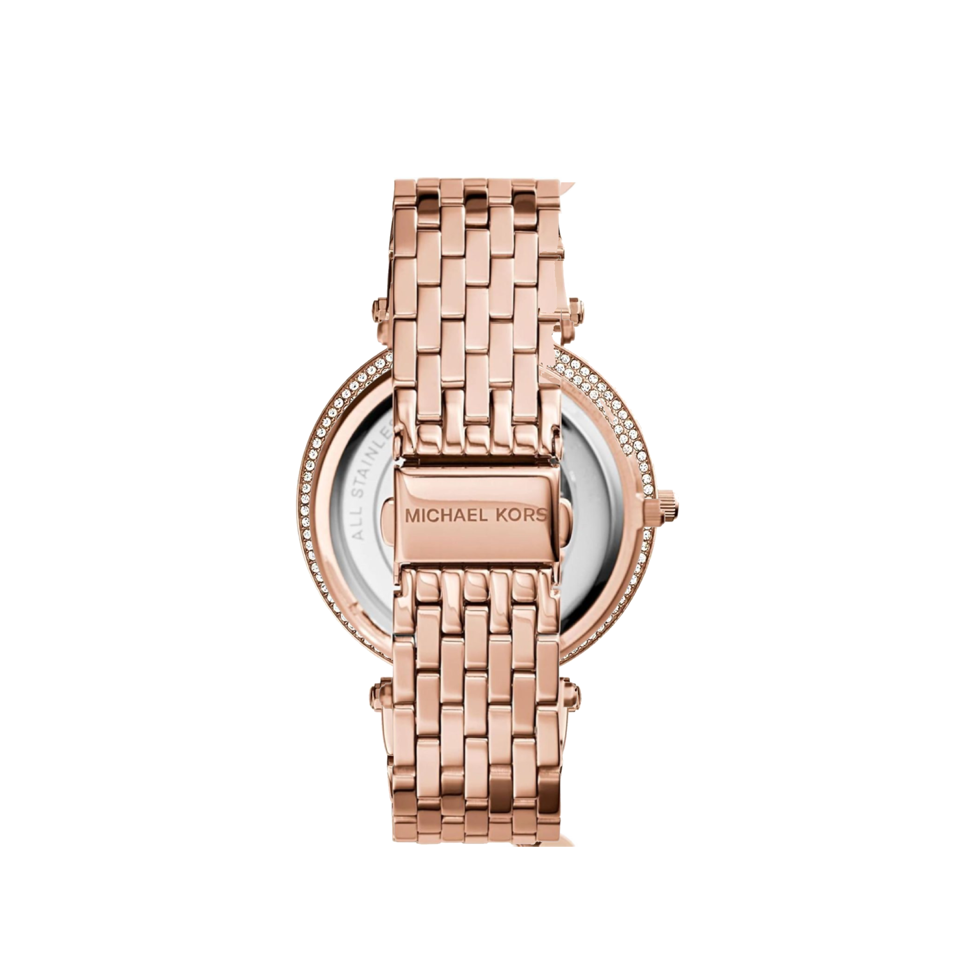 Michael Kors Darci Glitz Rose Gold-Tone Stainless Steel Strap Rose Gold Dial Women’s Watch MK3192