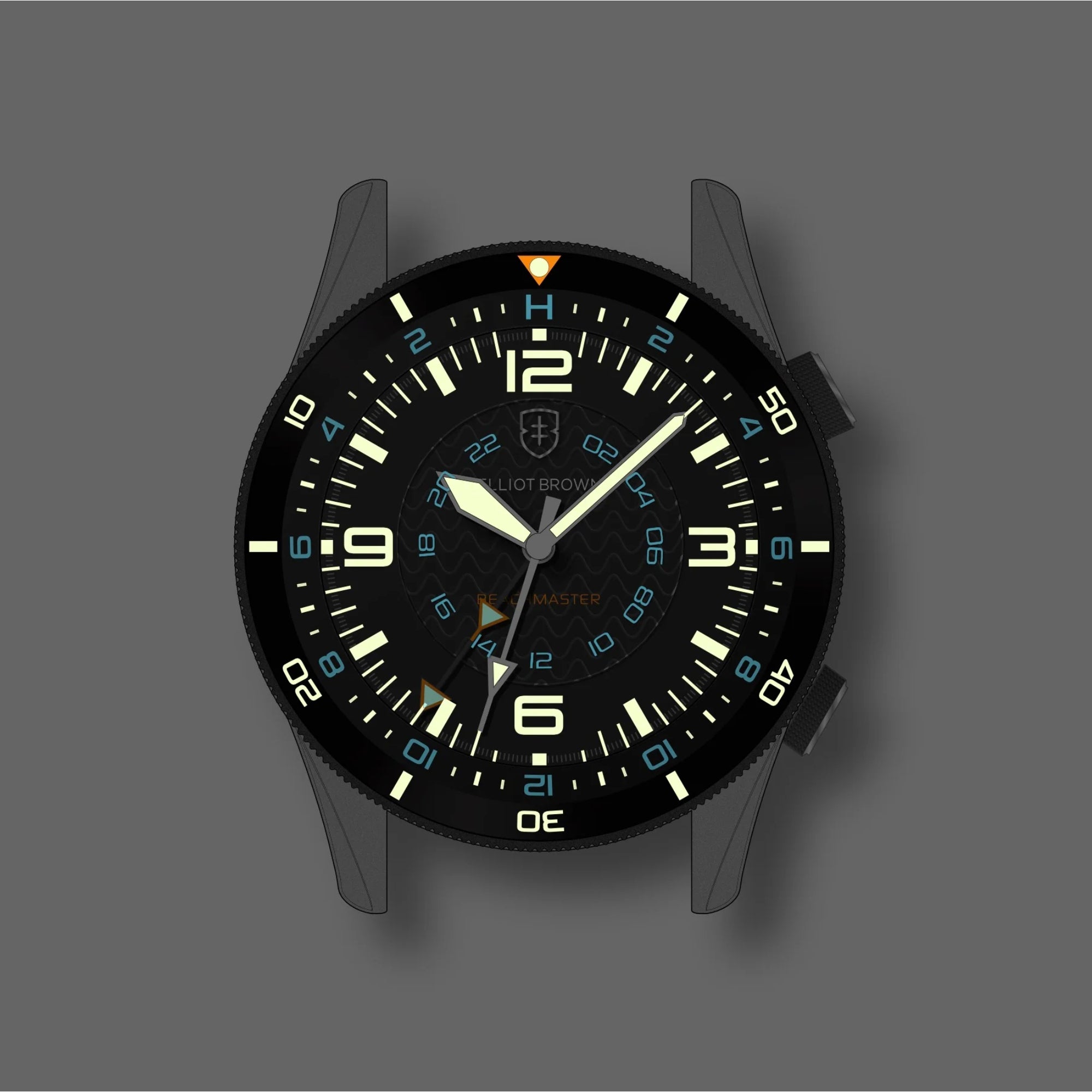 Elliot Brown Beachmaster NIVO Grey Dial Stainless Steel Strap Men’s Watch 0H0-623-B13