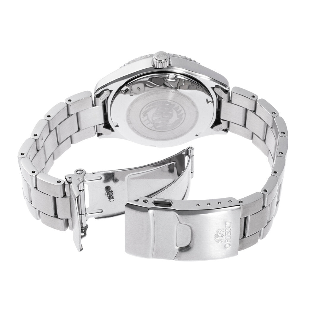 Orient Mako Automatic Red Dial Stainless Steel Strap Men's Dive Watch RA-AC0Q09R30B