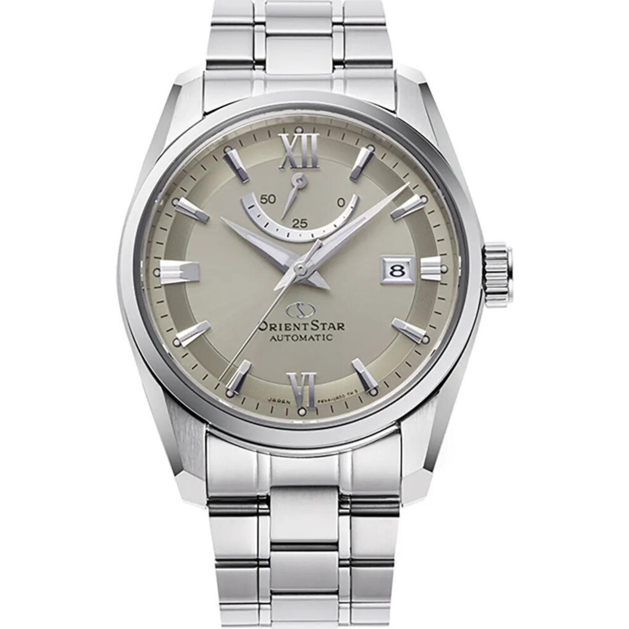 Orient Star Contemporary Gray Dial Stainless Steel Strap Unisex Watch RE-AU0110N00B