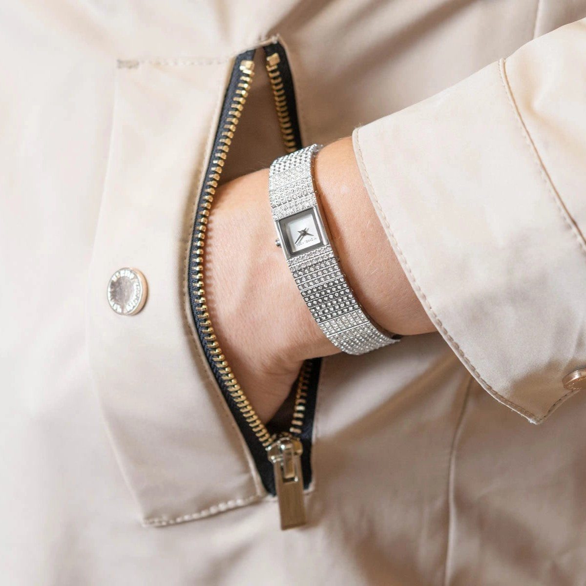 Michael Kors Darrington White Dial Ladies Watch MK4886