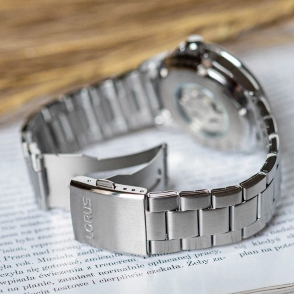 Lorus Sport Classic Green Sunray Dial Steel Strap Men’s Watch RL463BX9