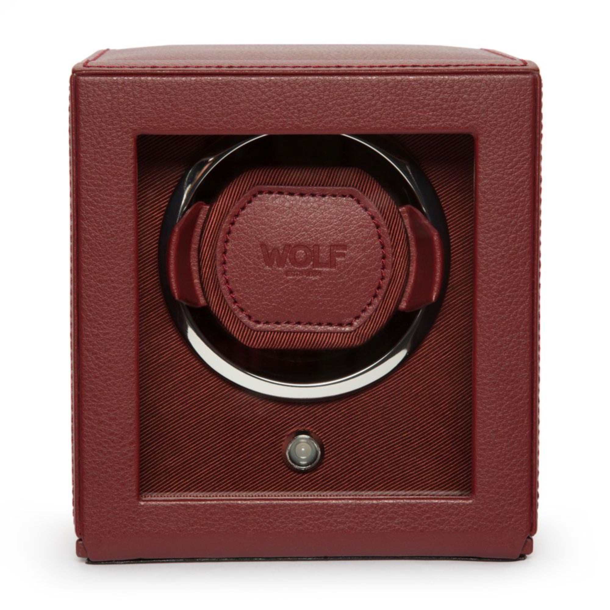WOLF Cub Bordeaux Single Watch Winder in Vegan Leather 461126
