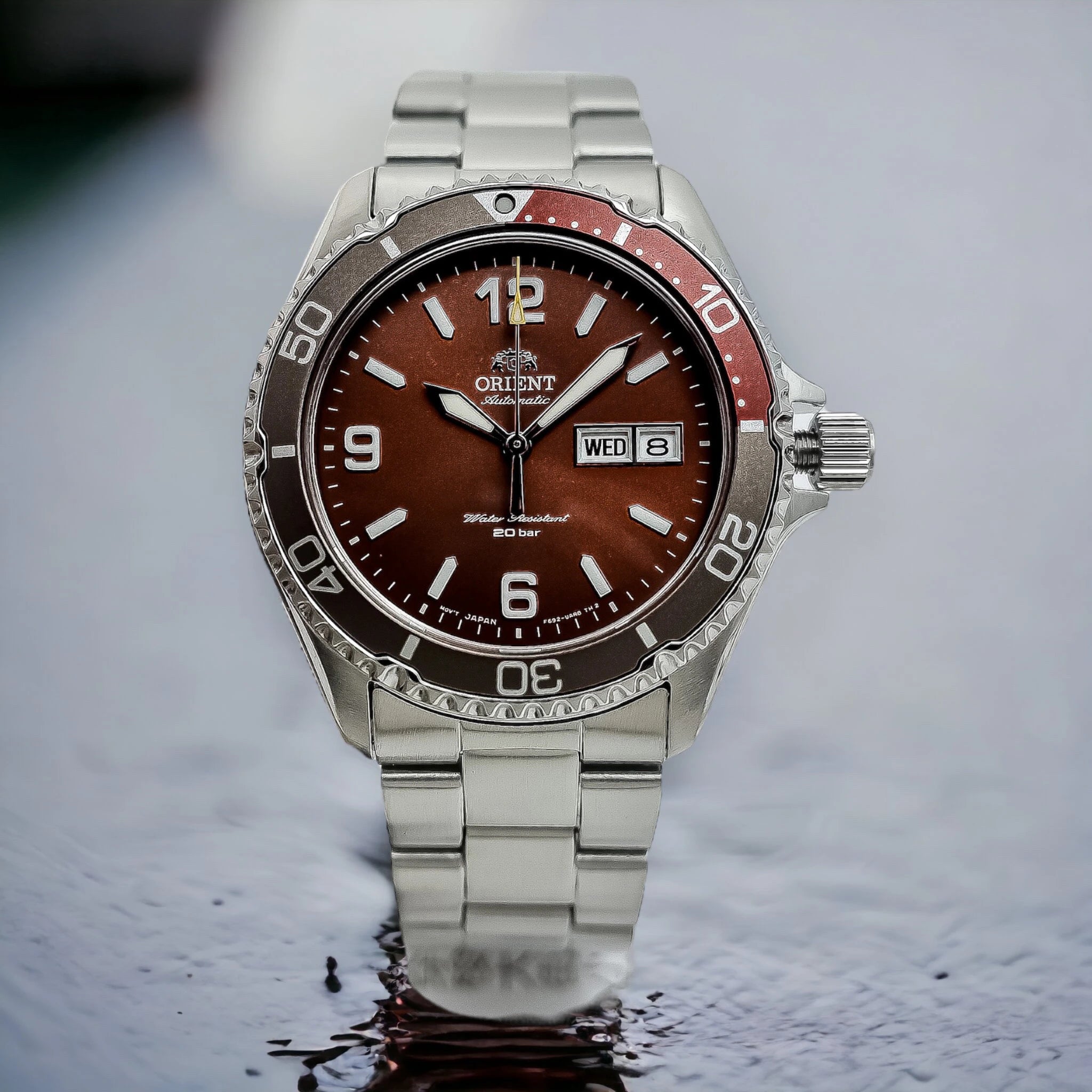 Orient Mako 2023 Automatic Red Dial Men's Watch RA-AA0820R19B