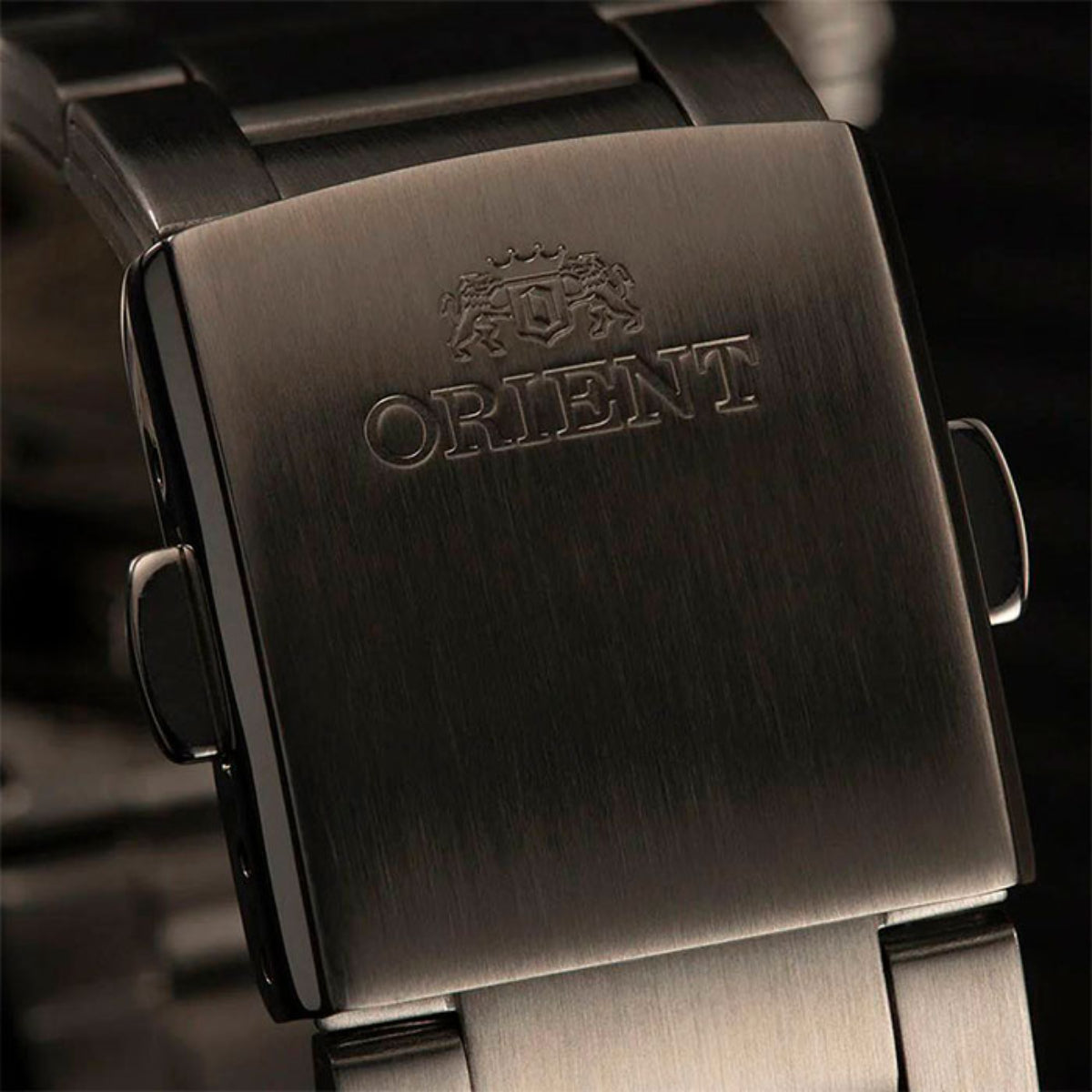 Orient Sport Contemporary Automatic Black Dial Steel Strap Men’s Watch RA-AA0C01B39B