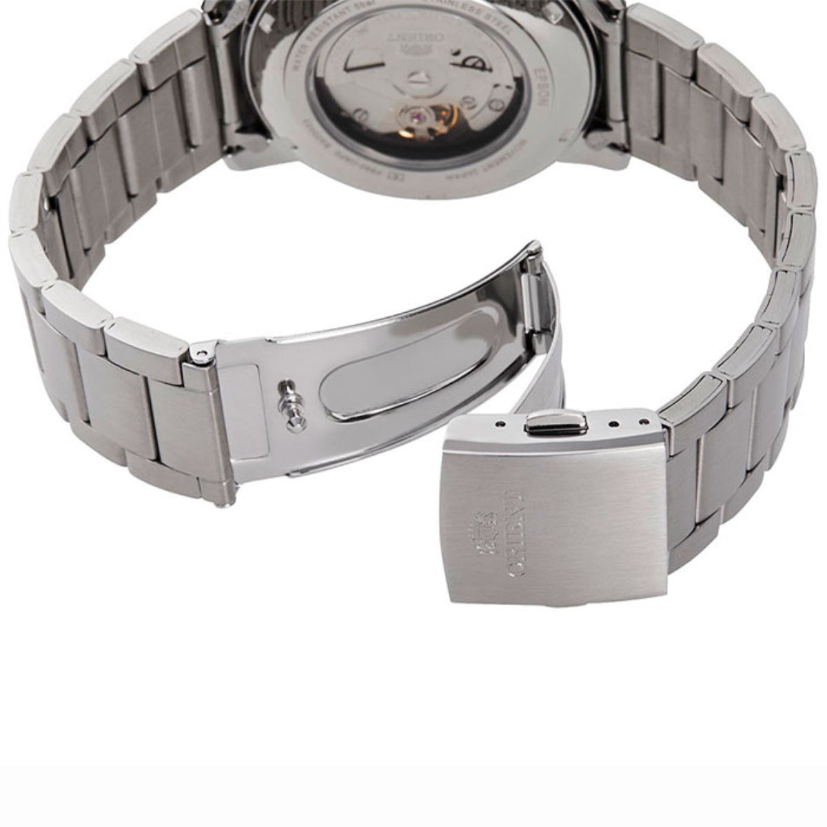 Orient Sport Contemporary Automatic Black Dial Steel Strap Men’s Watch RA-AA0C01B39B