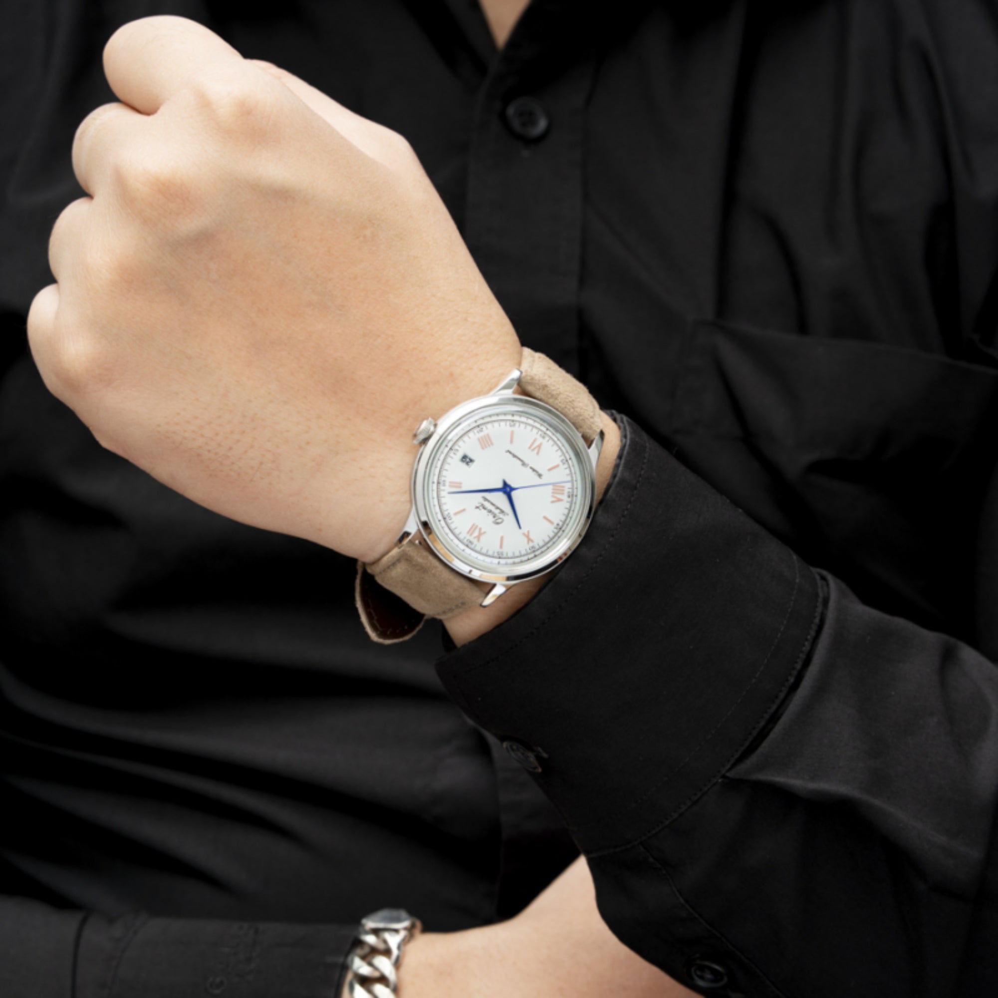Orient Bambino Classic Vintage Style Silver Dial 75th Anniversary Limited Edition Men's Dress Watch RA-AC0027S30B