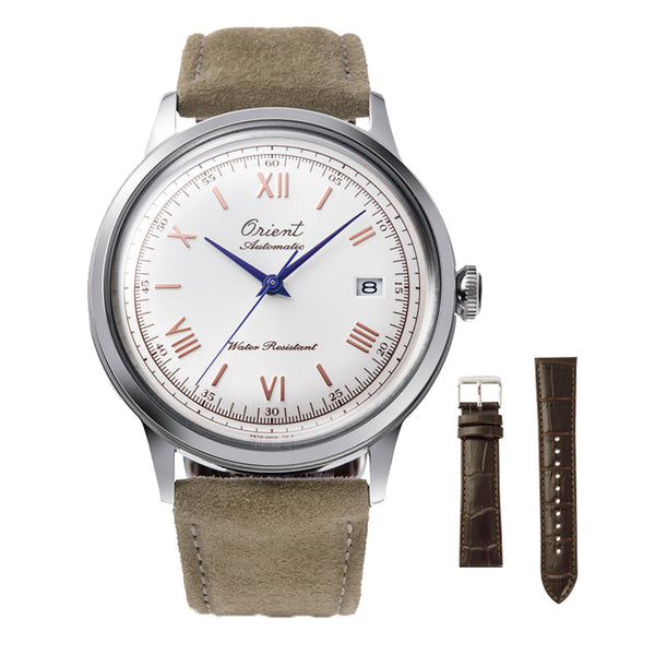 Orient Bambino Classic Vintage Style Silver Dial 75th Anniversary Limited Edition Men's Dress Watch RA-AC0027S30B