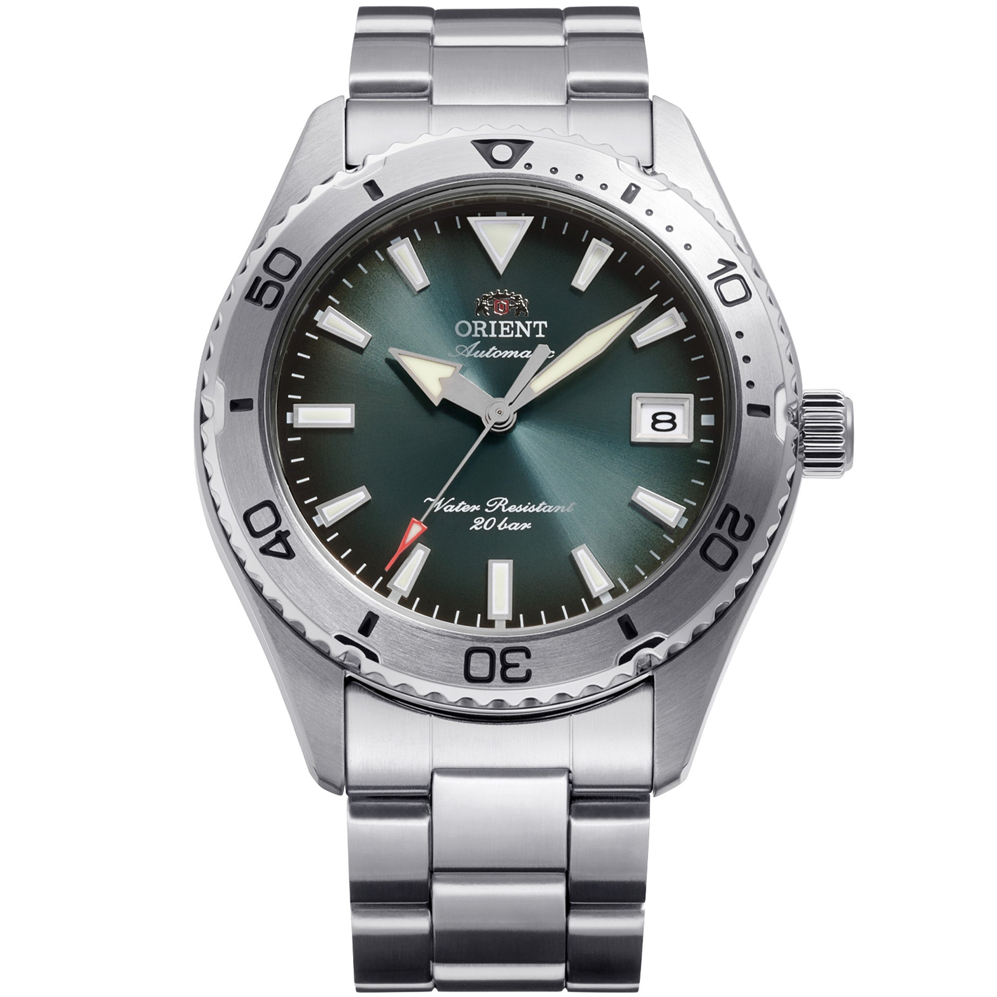 Orient Mako 40 Green Dial Steel Men's Dive Automatic Watch RA-AC0Q13E30B