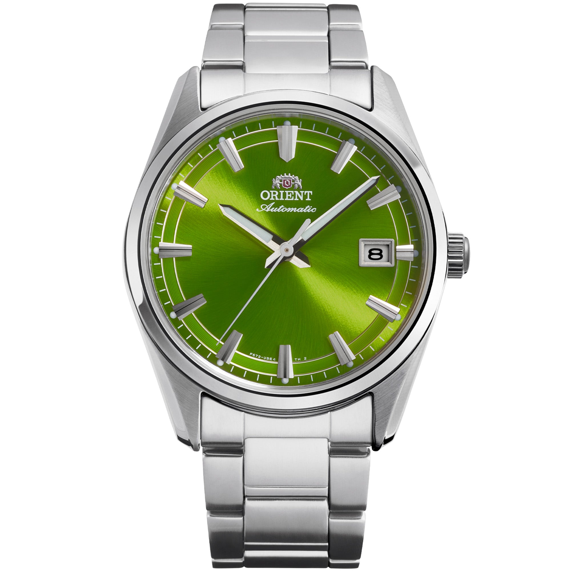 Orient Stretto Date 38.5mm Limited Release Seasonal Green Dial Steel Automatic Watch RA-AC0R05E30B