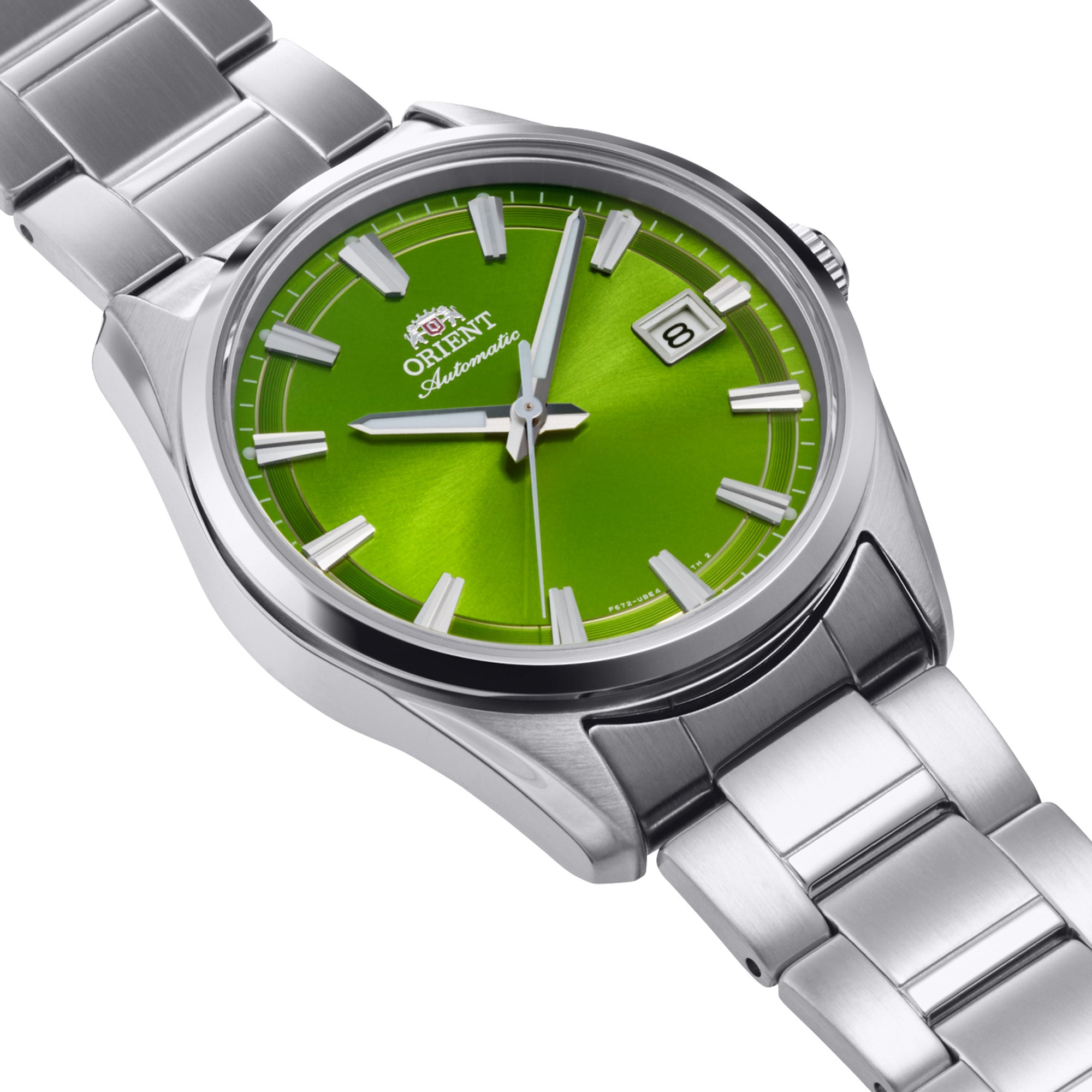 Orient Stretto RA-AC0R05E30B polished stainless steel case side profile