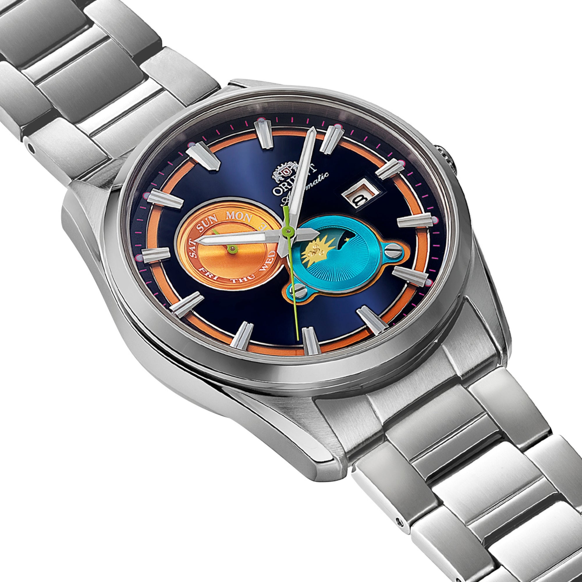 Orient Stretto 41.5mm RA-AK0316L30B stainless steel bracelet