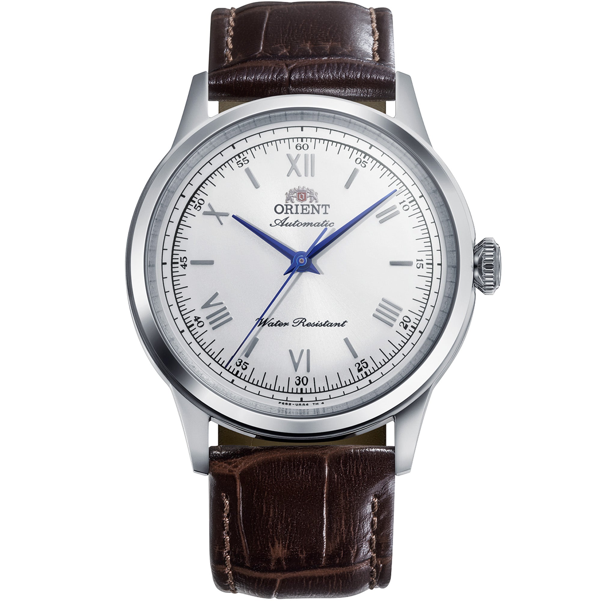 Orient Bambino Classic Vintage Style White Dial Leather Strap Men's Dress Watch RA-BB0002S30B
