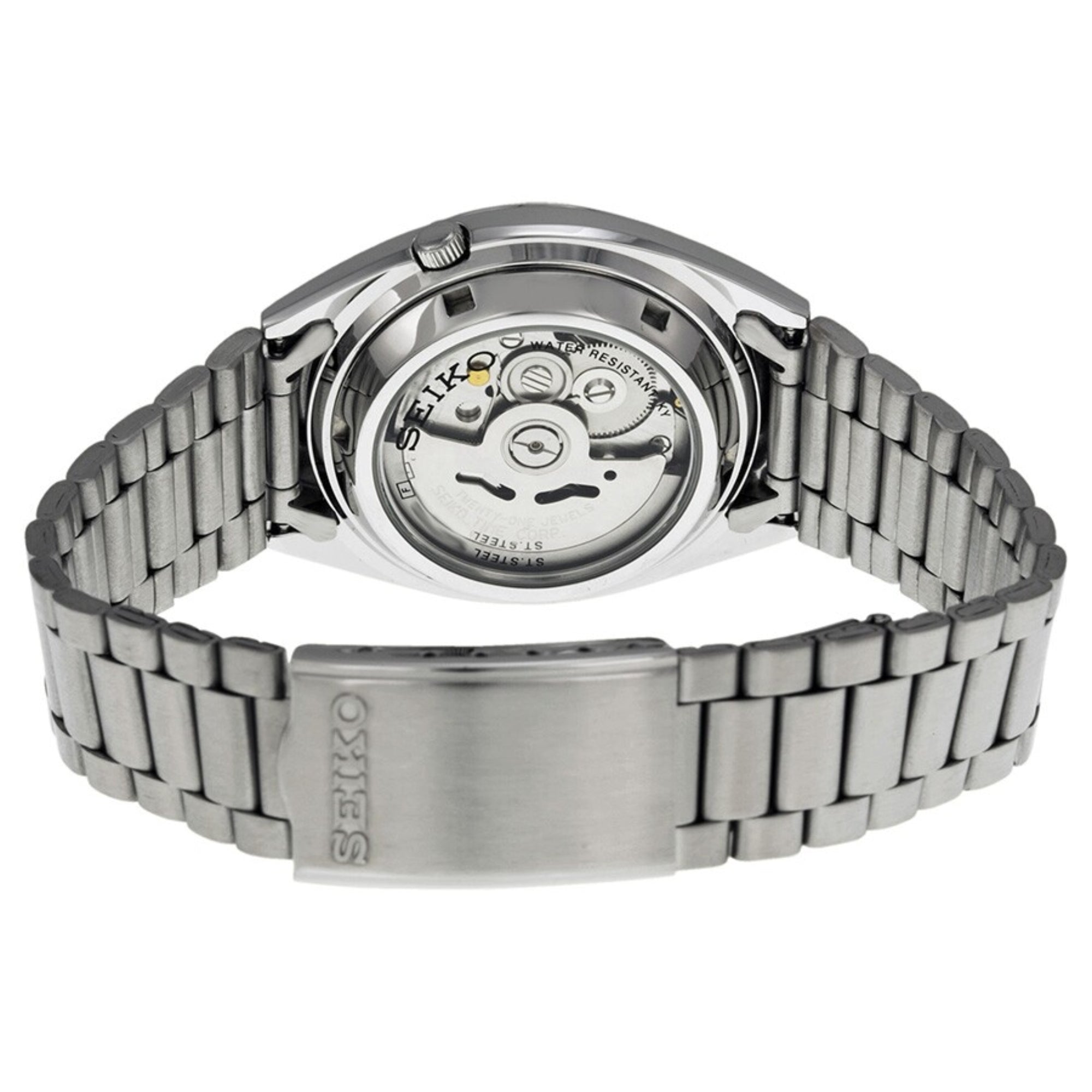Seiko 5 Classic Automatic Blue Dial Steel Mens Watch SNXS77K1