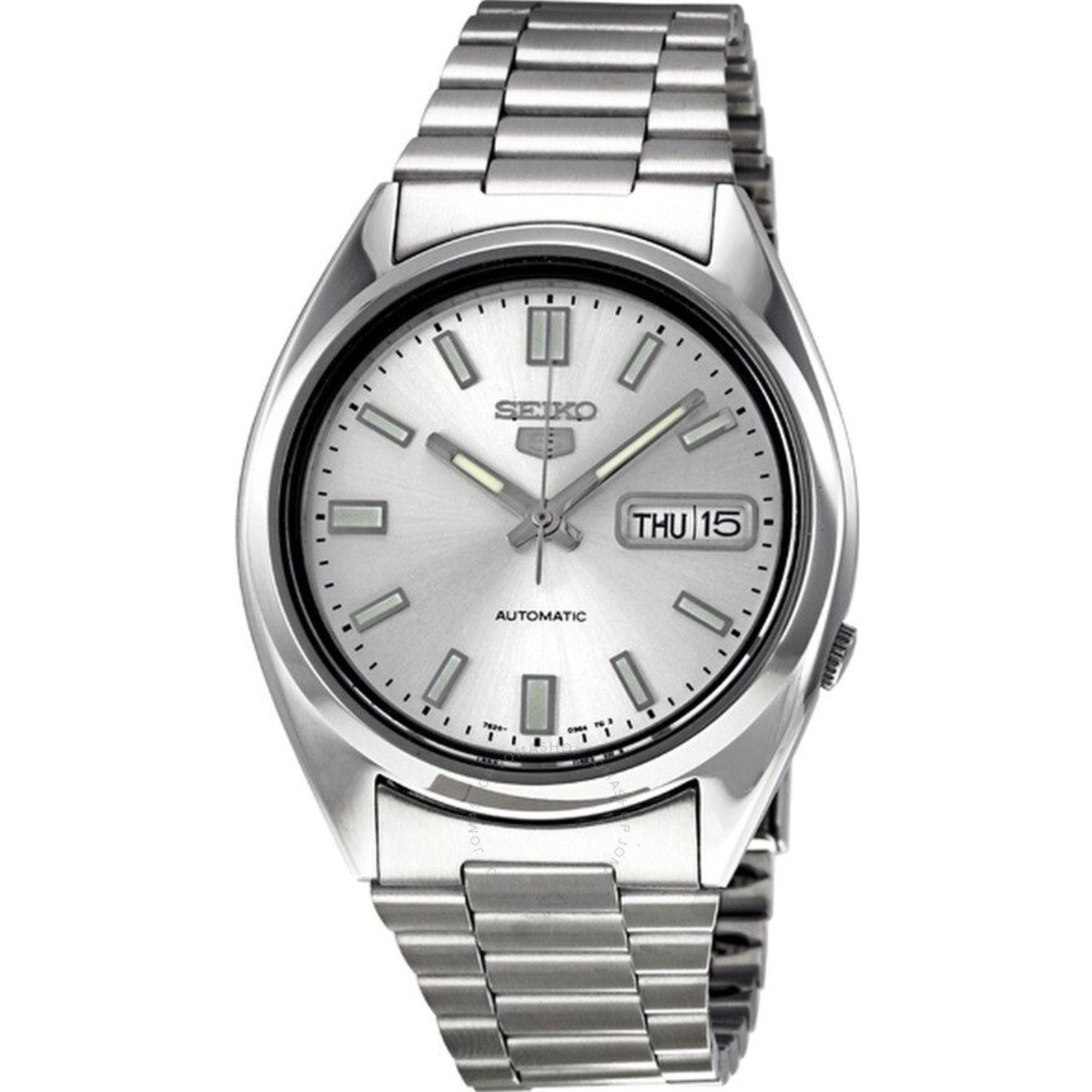 Seiko 5 Automatic Silver Dial Stainless Steel Men's Watch SNXS73K1